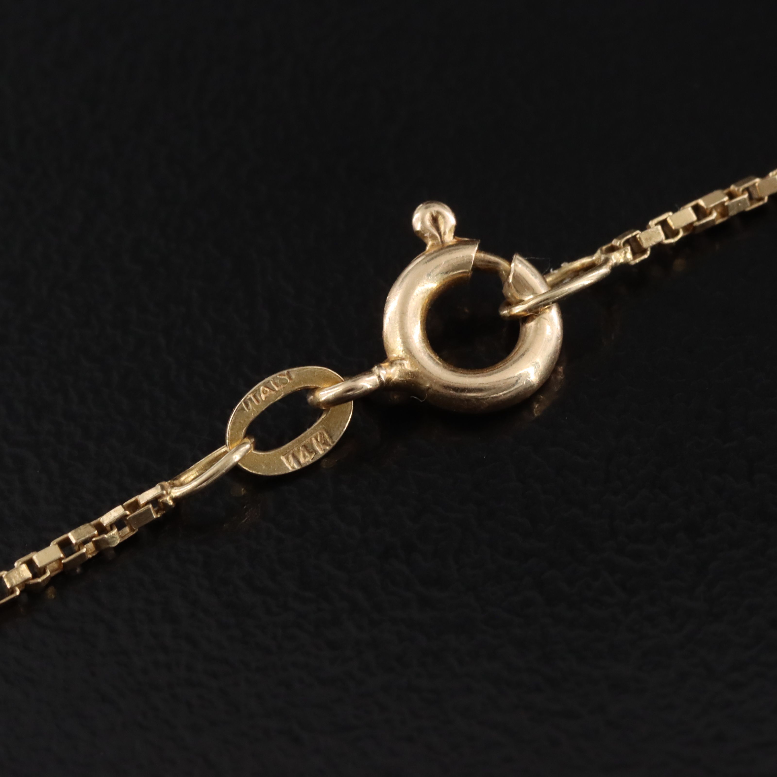Italian 14K Box Chain Necklace