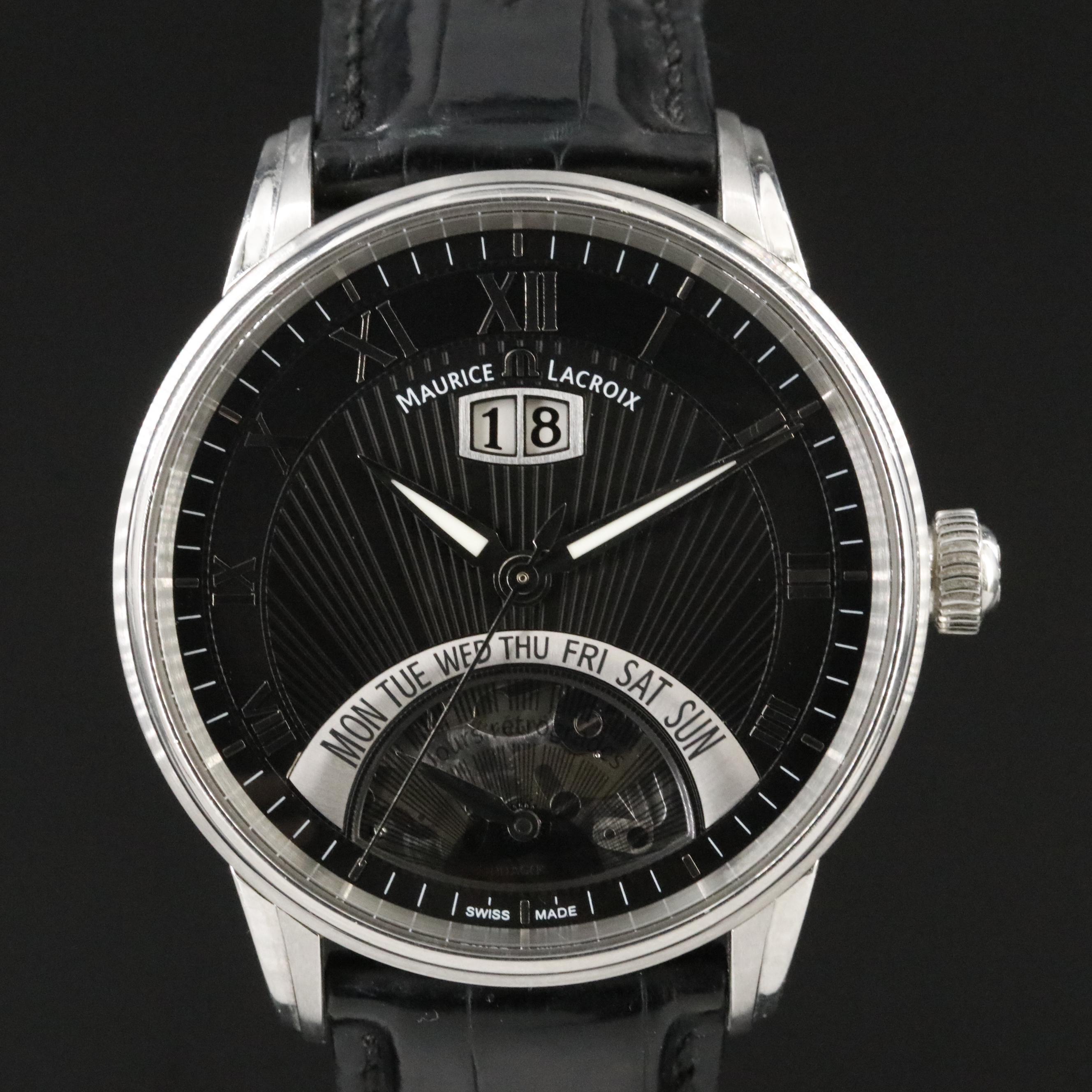 Maurice Lacroix Masterpiece Jours Retrograde Automatic Watch MP6358
