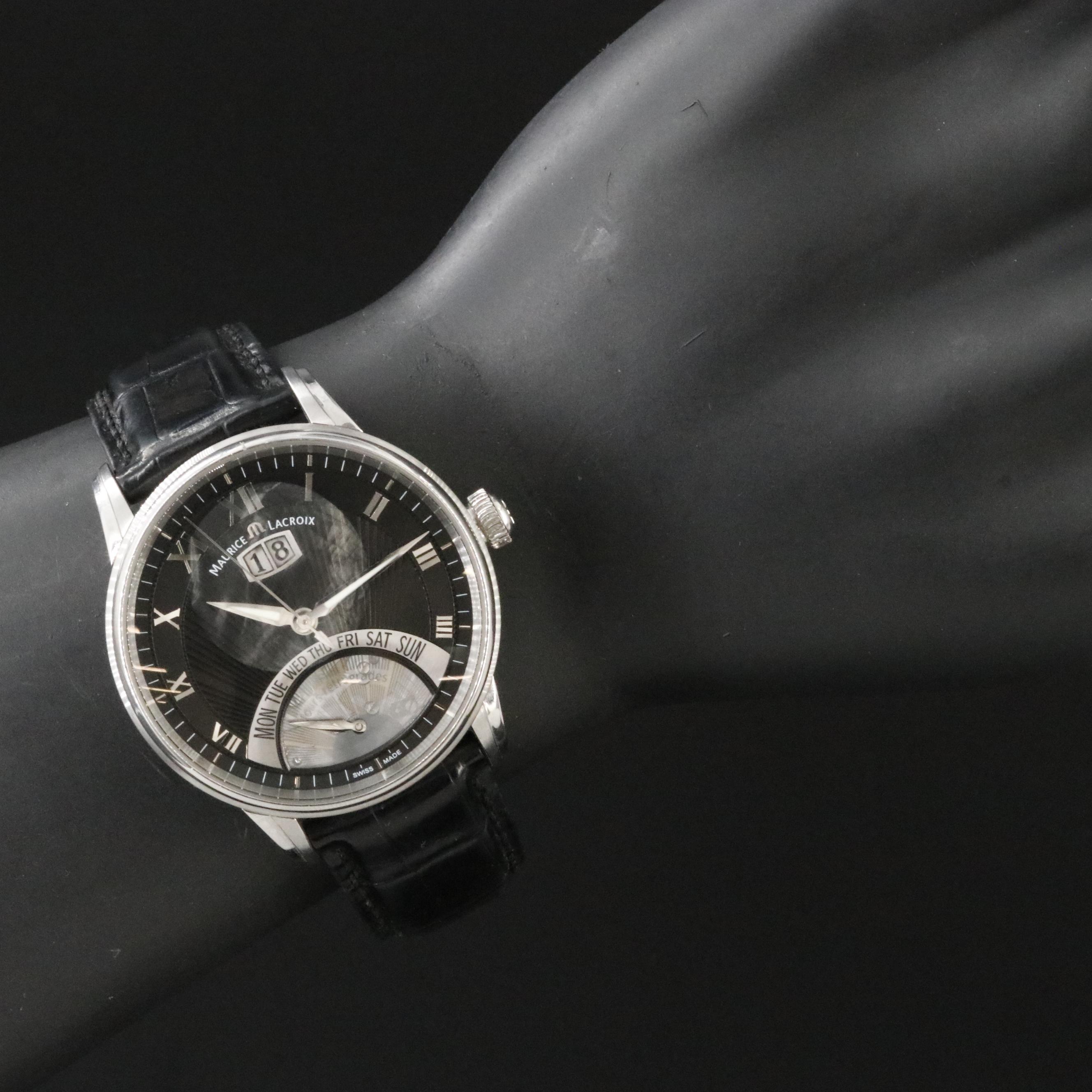 Maurice Lacroix Masterpiece Jours Retrograde Automatic Watch MP6358