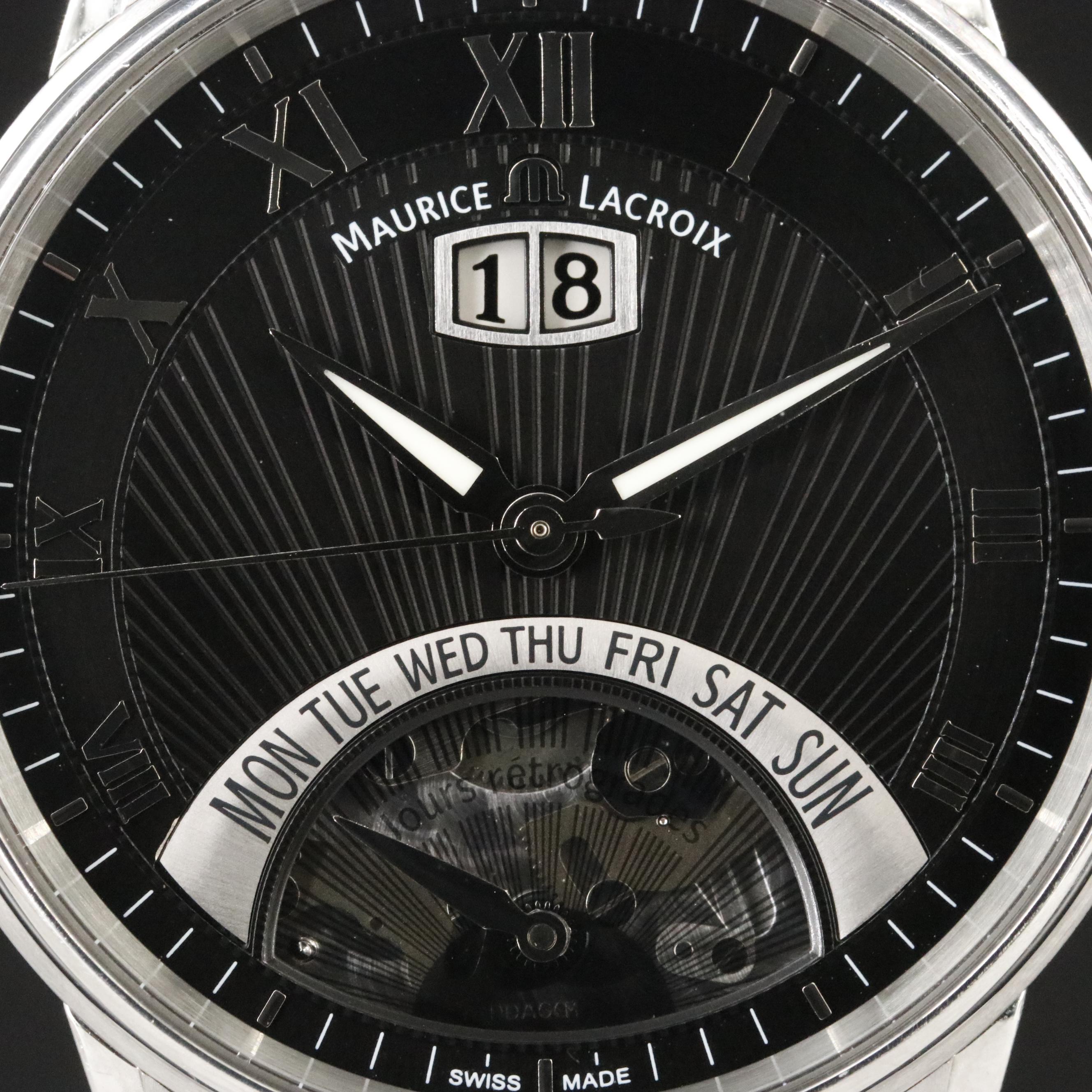 Maurice Lacroix Masterpiece Jours Retrograde Automatic Watch MP6358