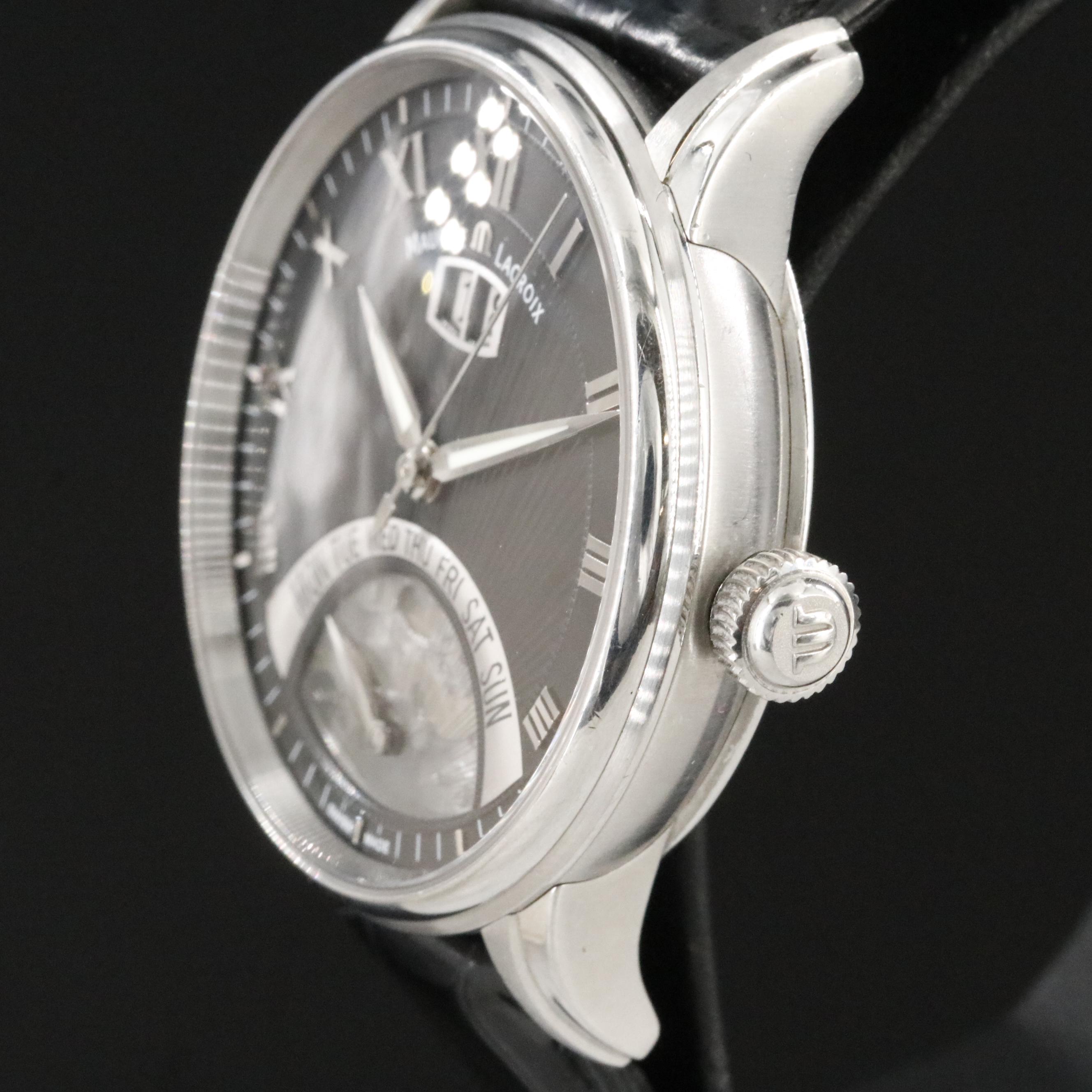 Maurice Lacroix Masterpiece Jours Retrograde Automatic Watch MP6358