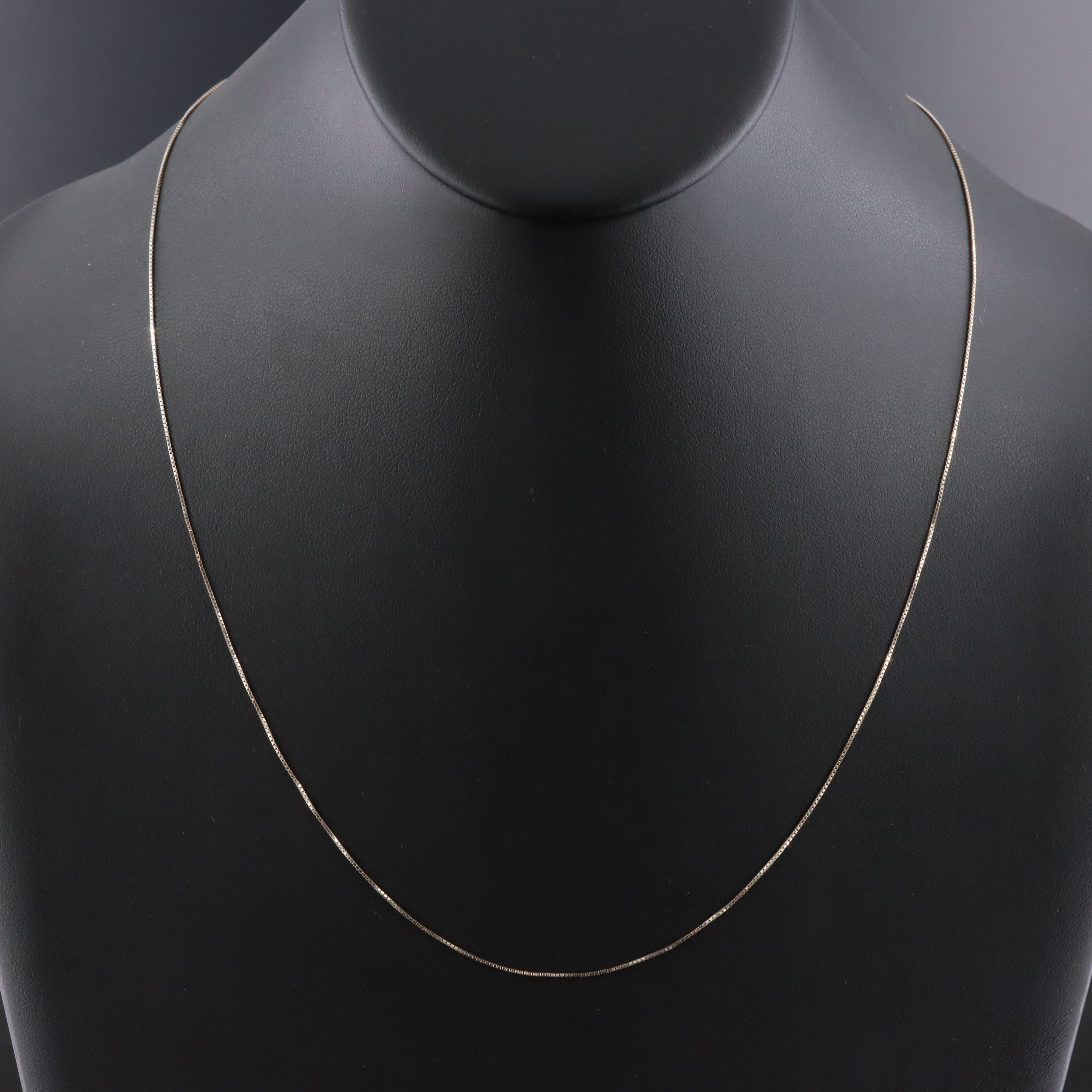 Italian 14K Box Chain Necklace