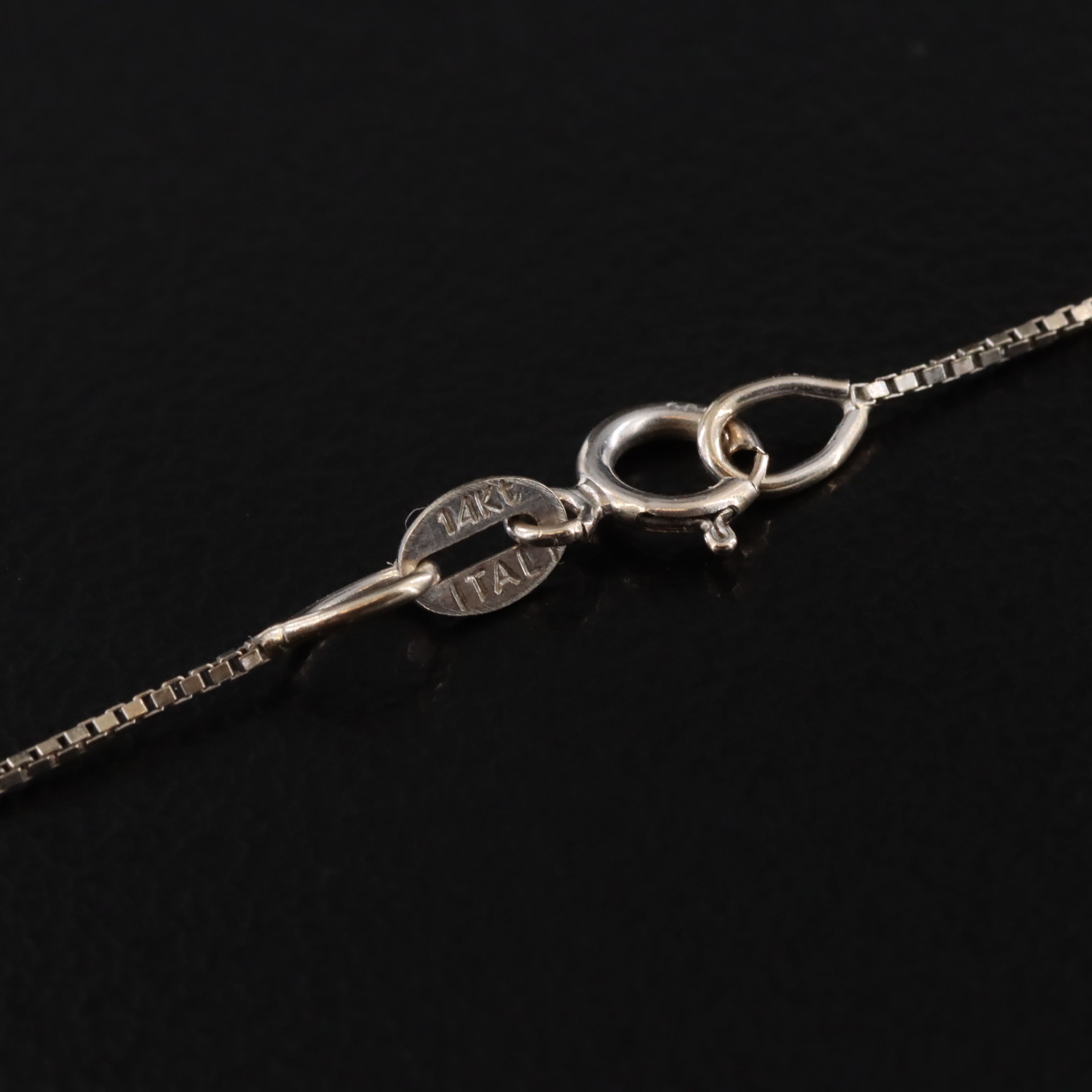 Italian 14K Box Chain Necklace