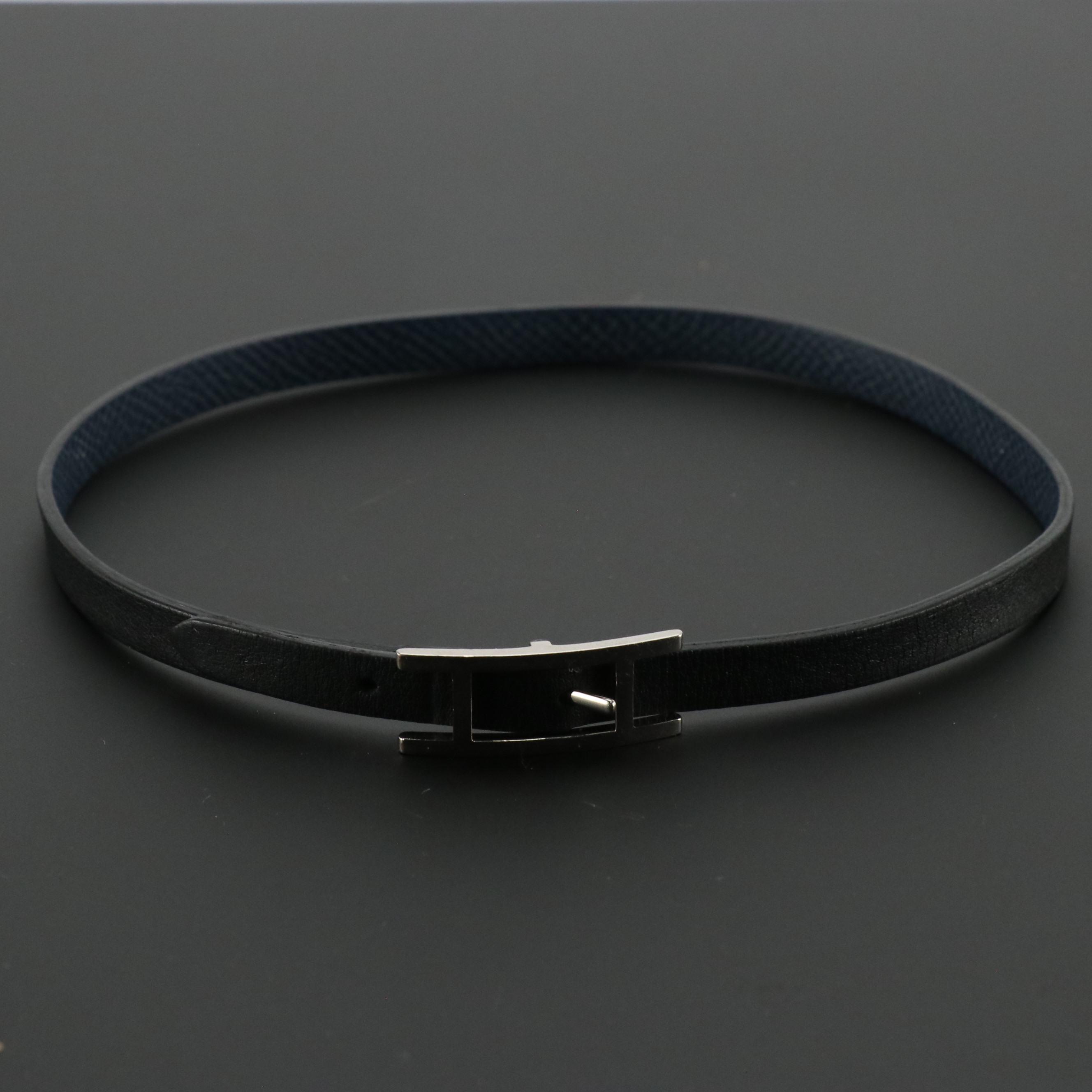 Hermès Behapi Double Tour Bracelet in Leather