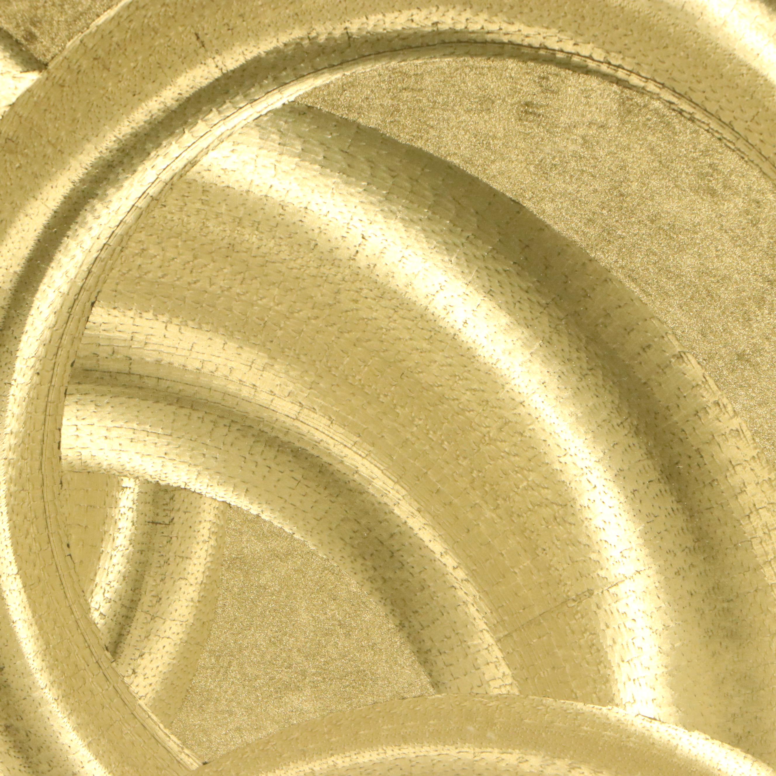 Op-Art Overlapping Circles Geometric Panel, Late 20th Century