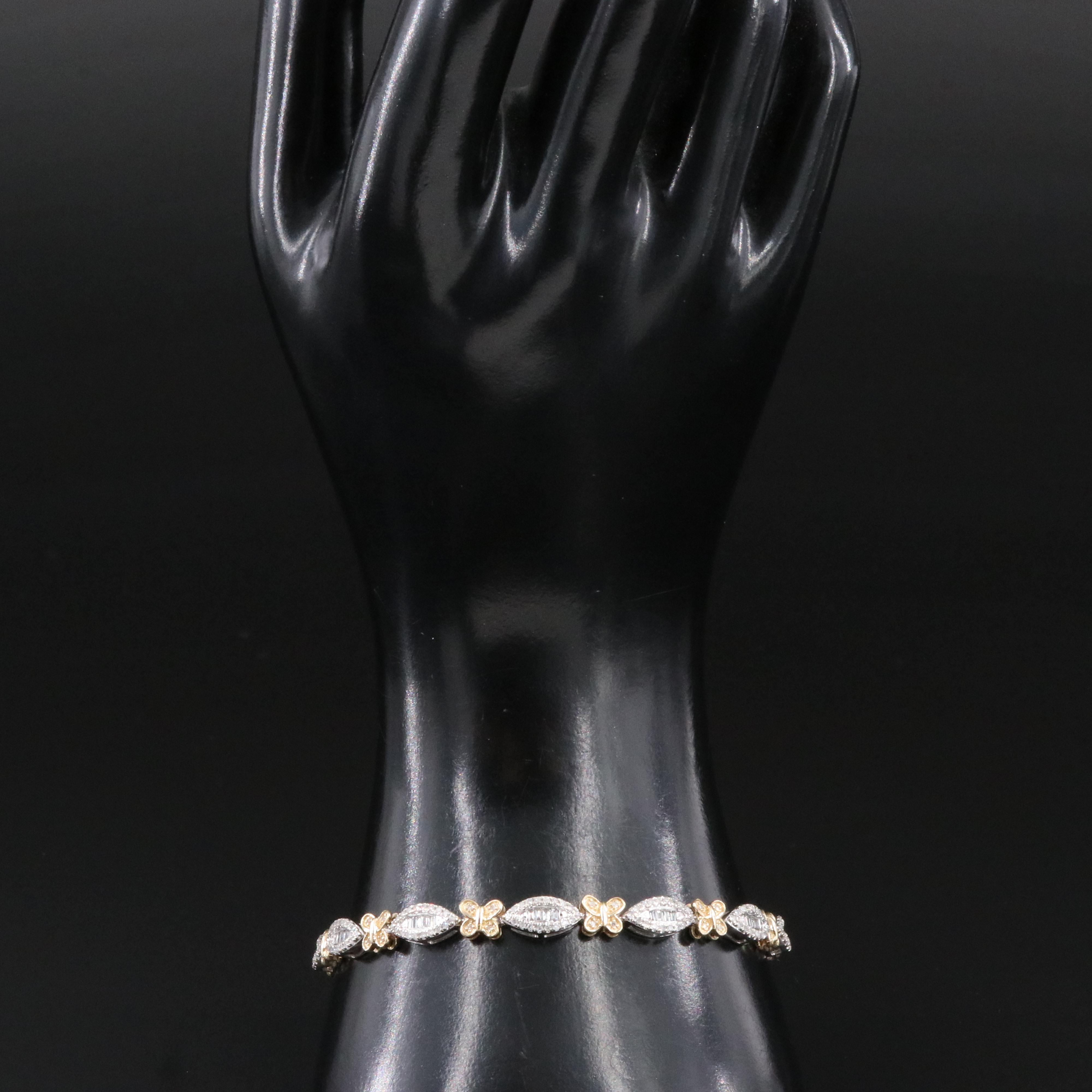 14K Two Tone 1.79 CTW Diamond Bracelet