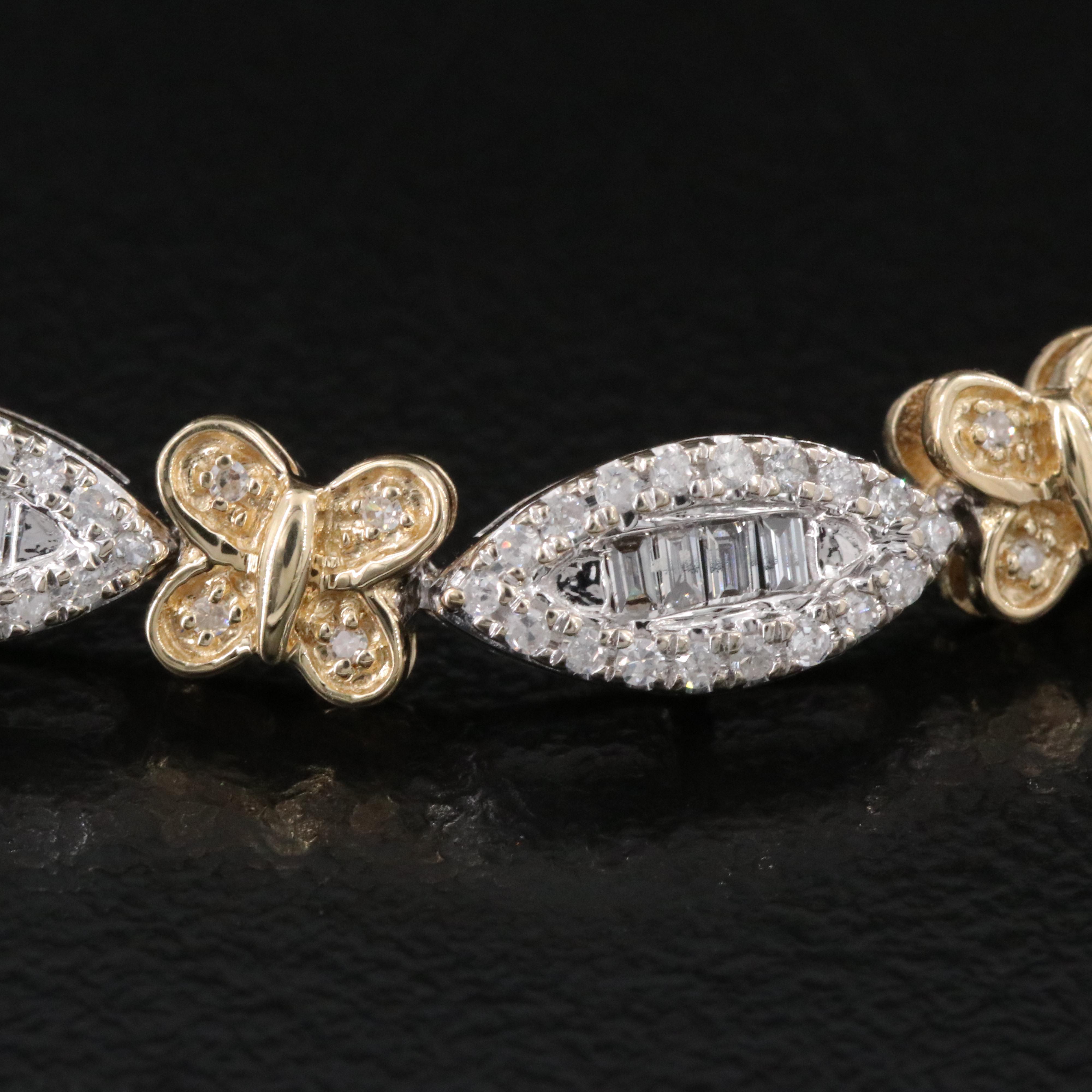 14K Two Tone 1.79 CTW Diamond Bracelet