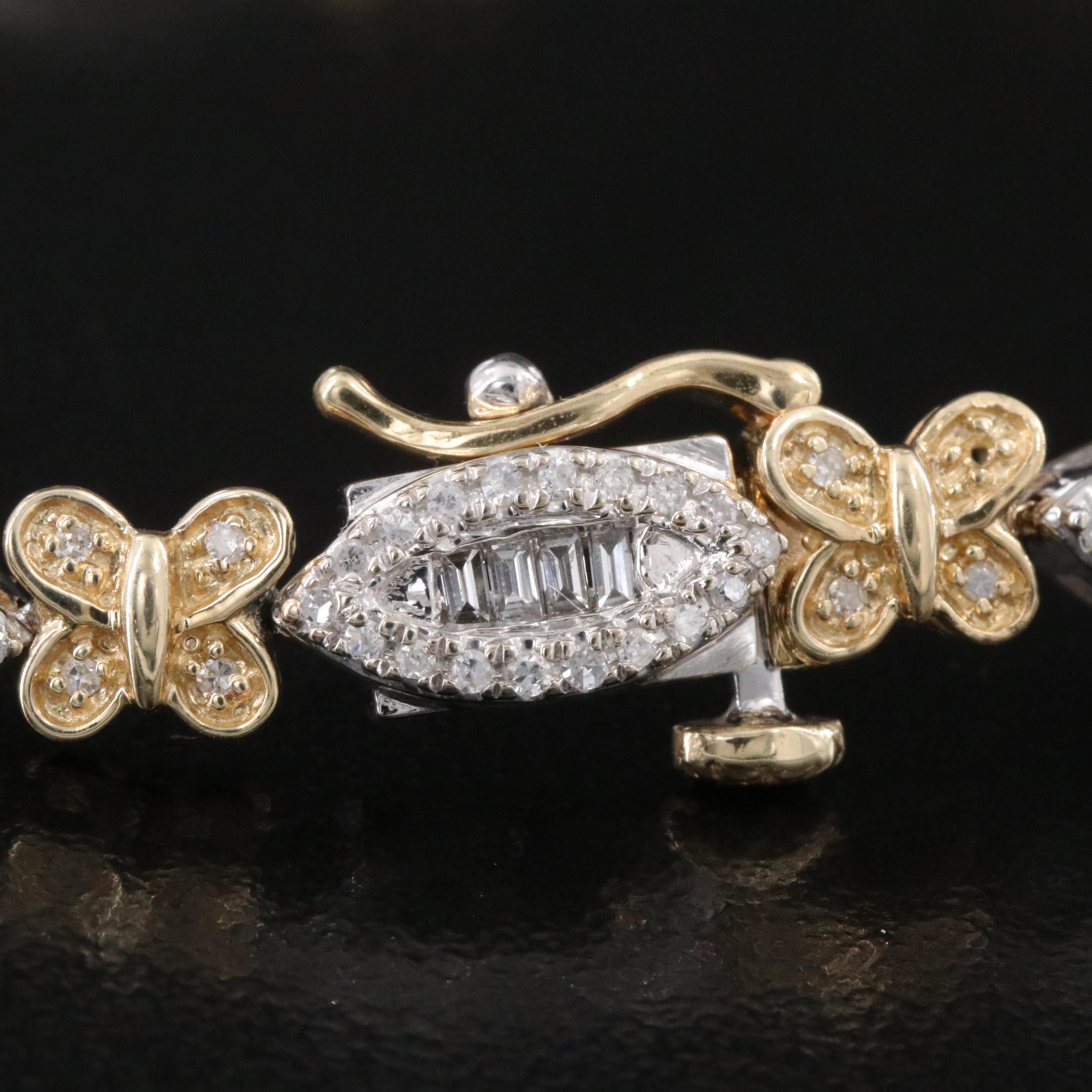 14K Two Tone 1.79 CTW Diamond Bracelet