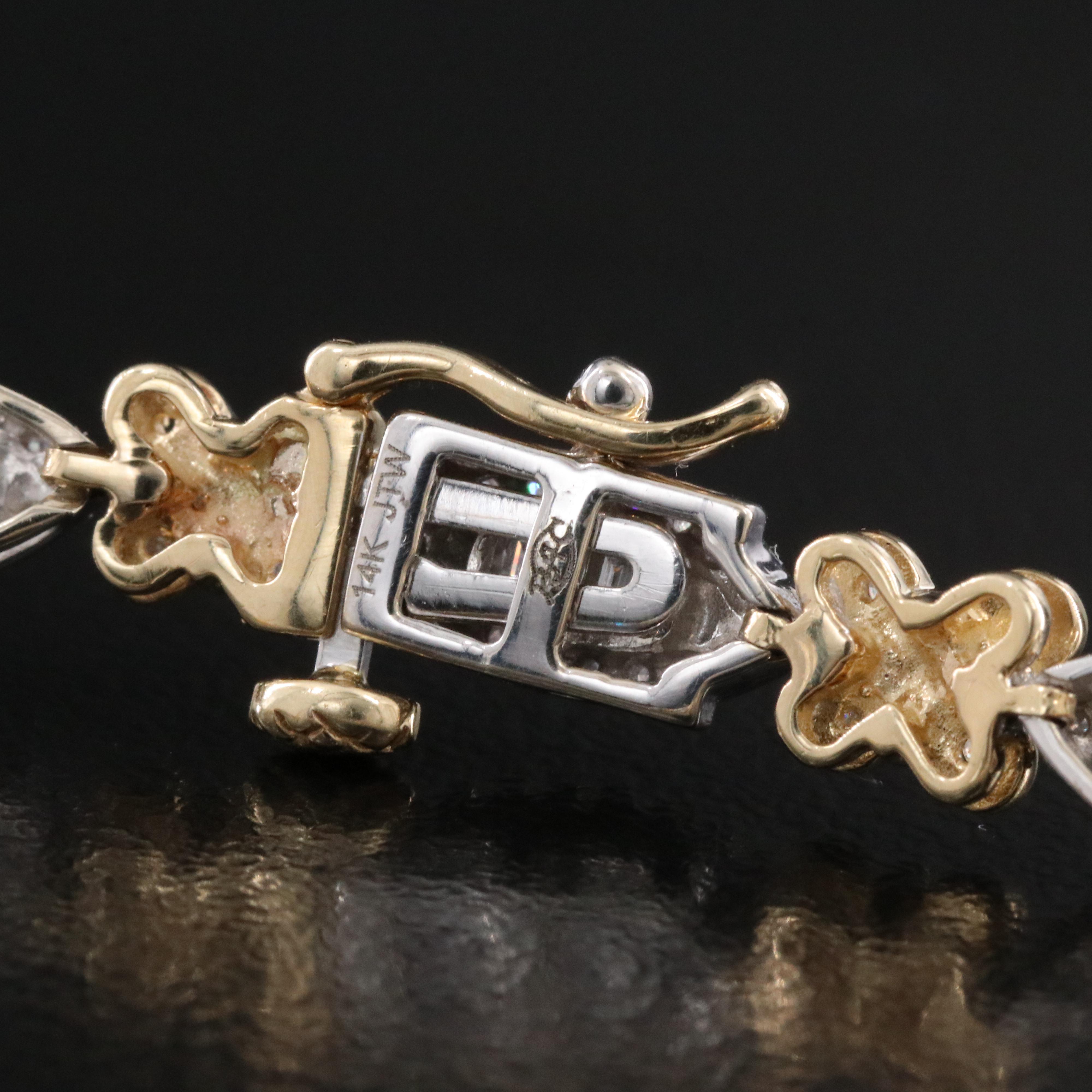 14K Two Tone 1.79 CTW Diamond Bracelet