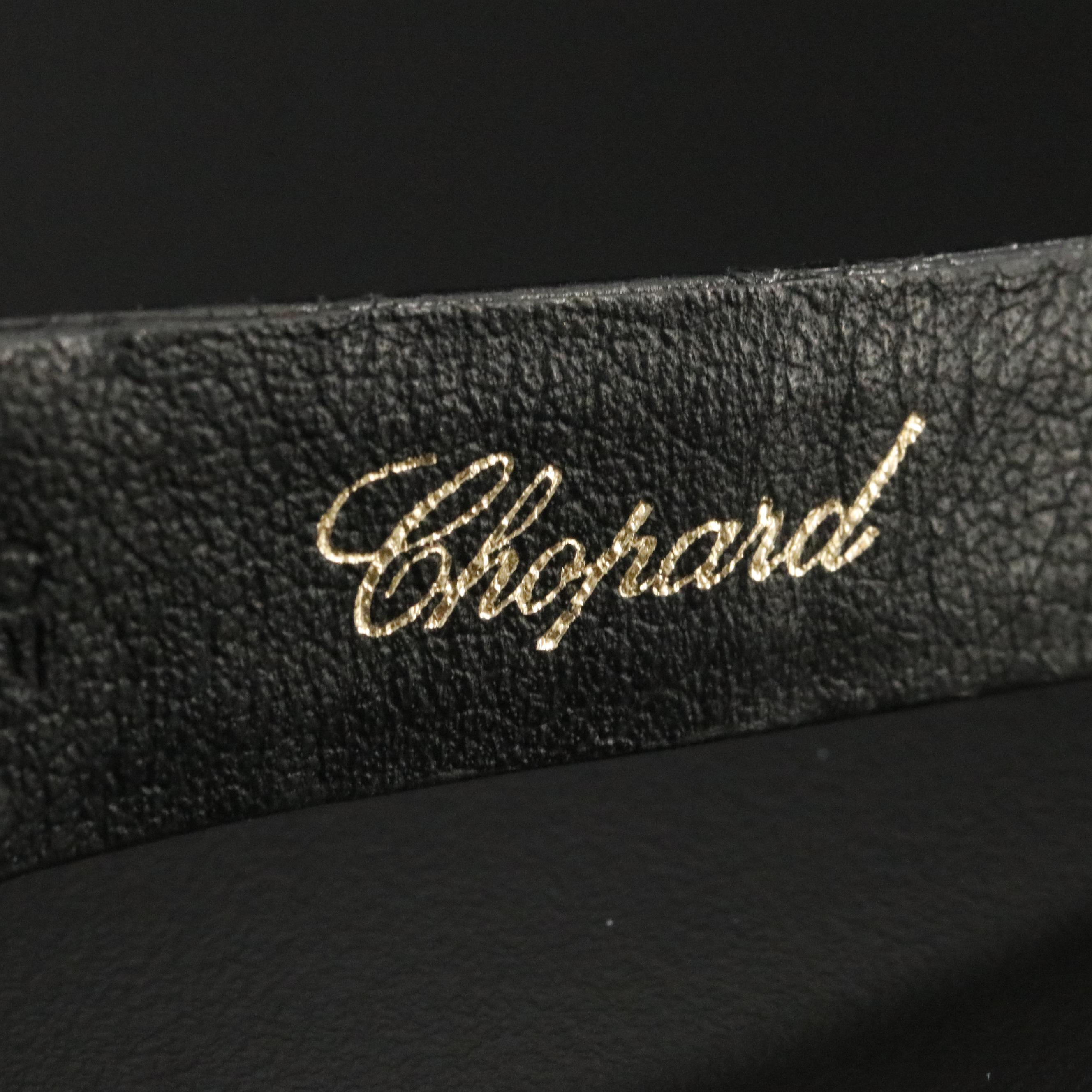 18K Chopard Gold Roman Numerals White Dial Manual Wind Watch