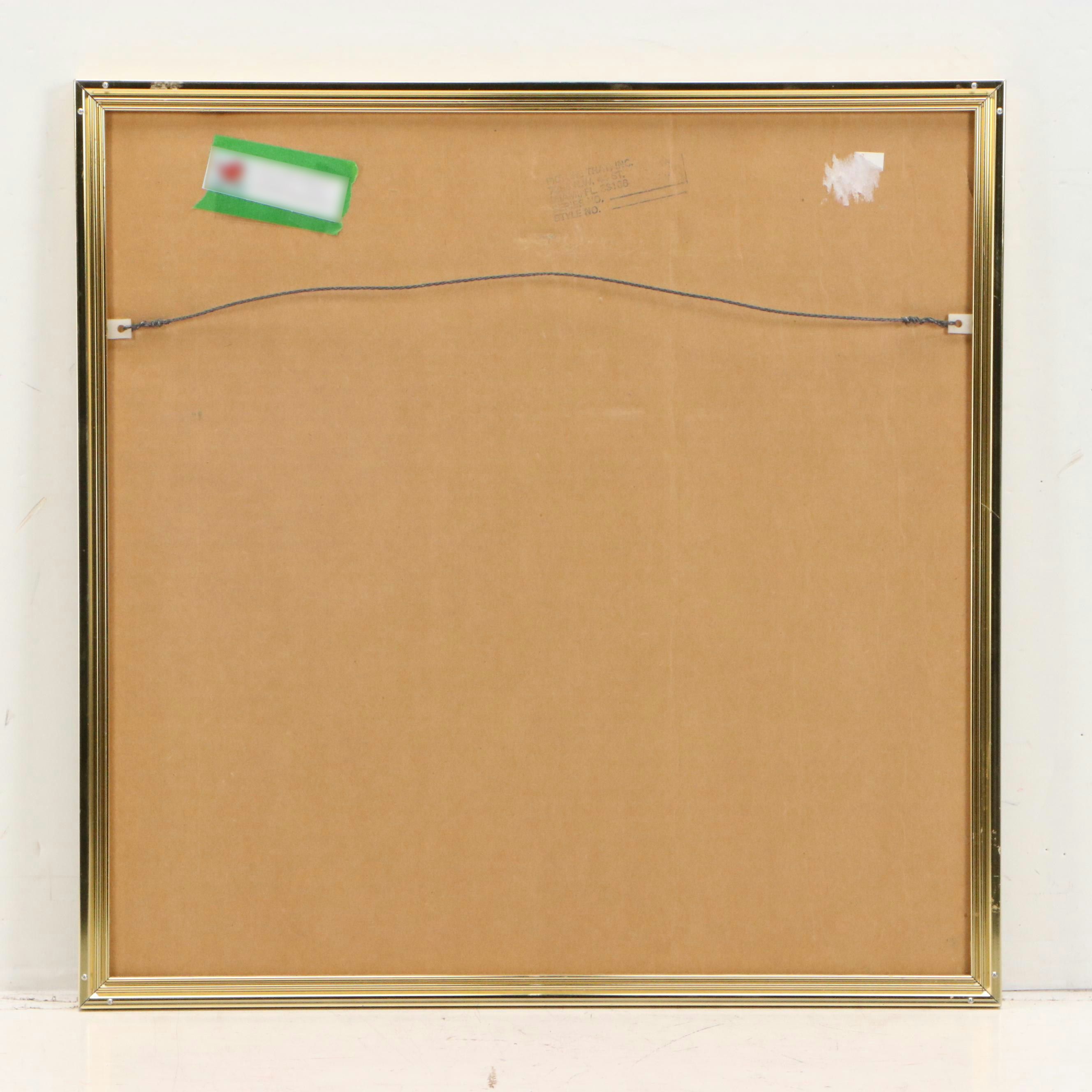 Op-Art Overlapping Circles Geometric Panel, Late 20th Century