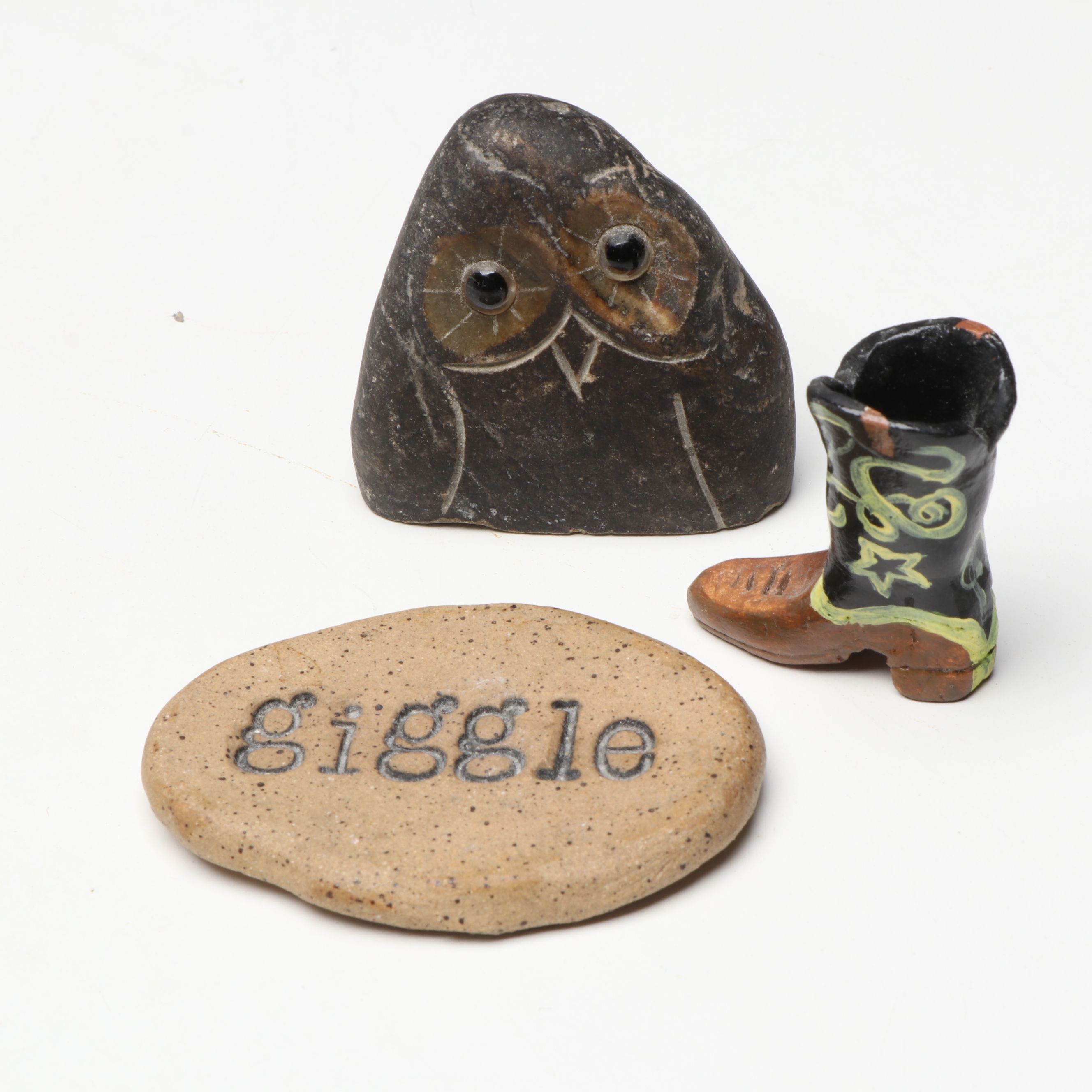 Native American Style Kachinas with Totem, Cactus Figure and More