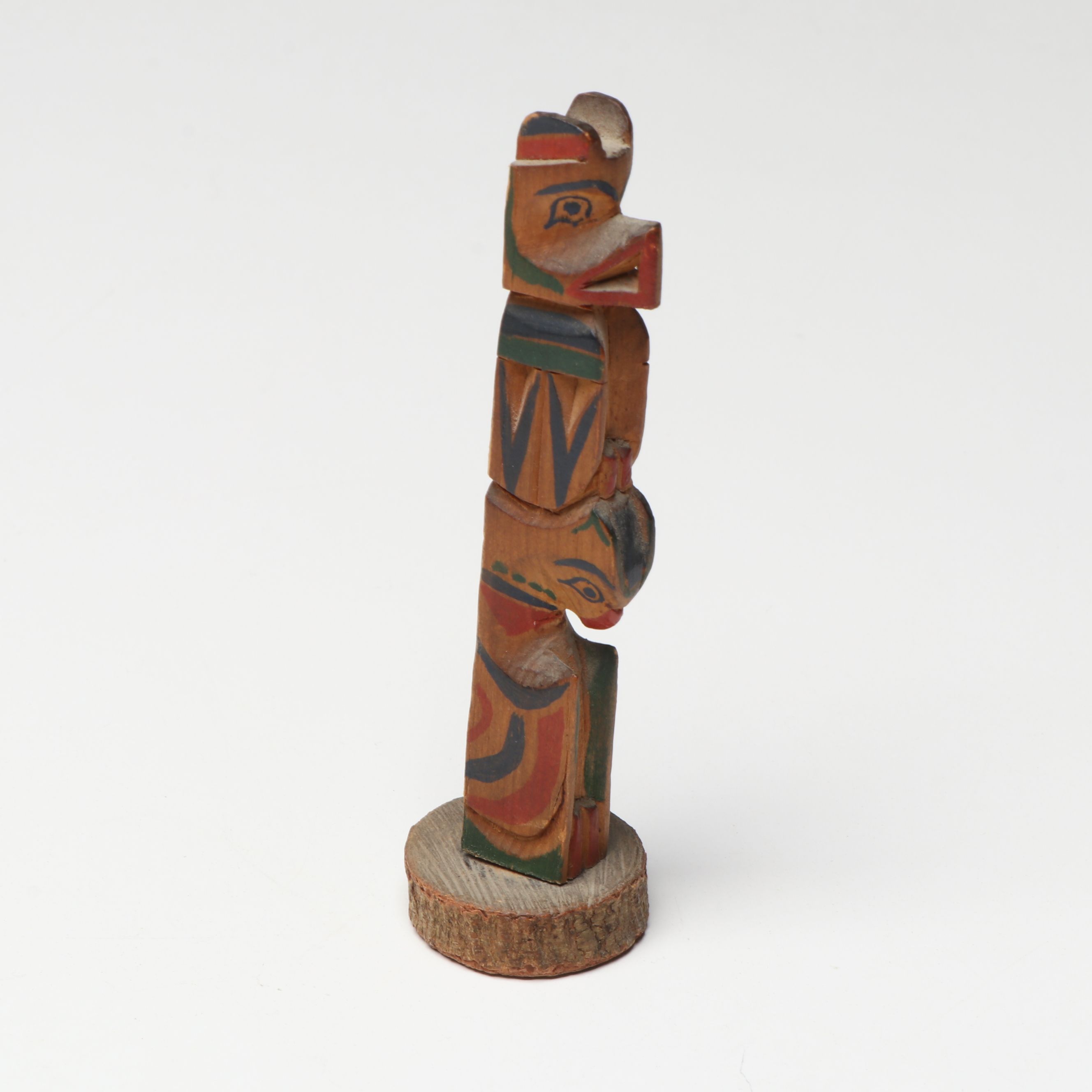 Native American Style Kachinas with Totem, Cactus Figure and More