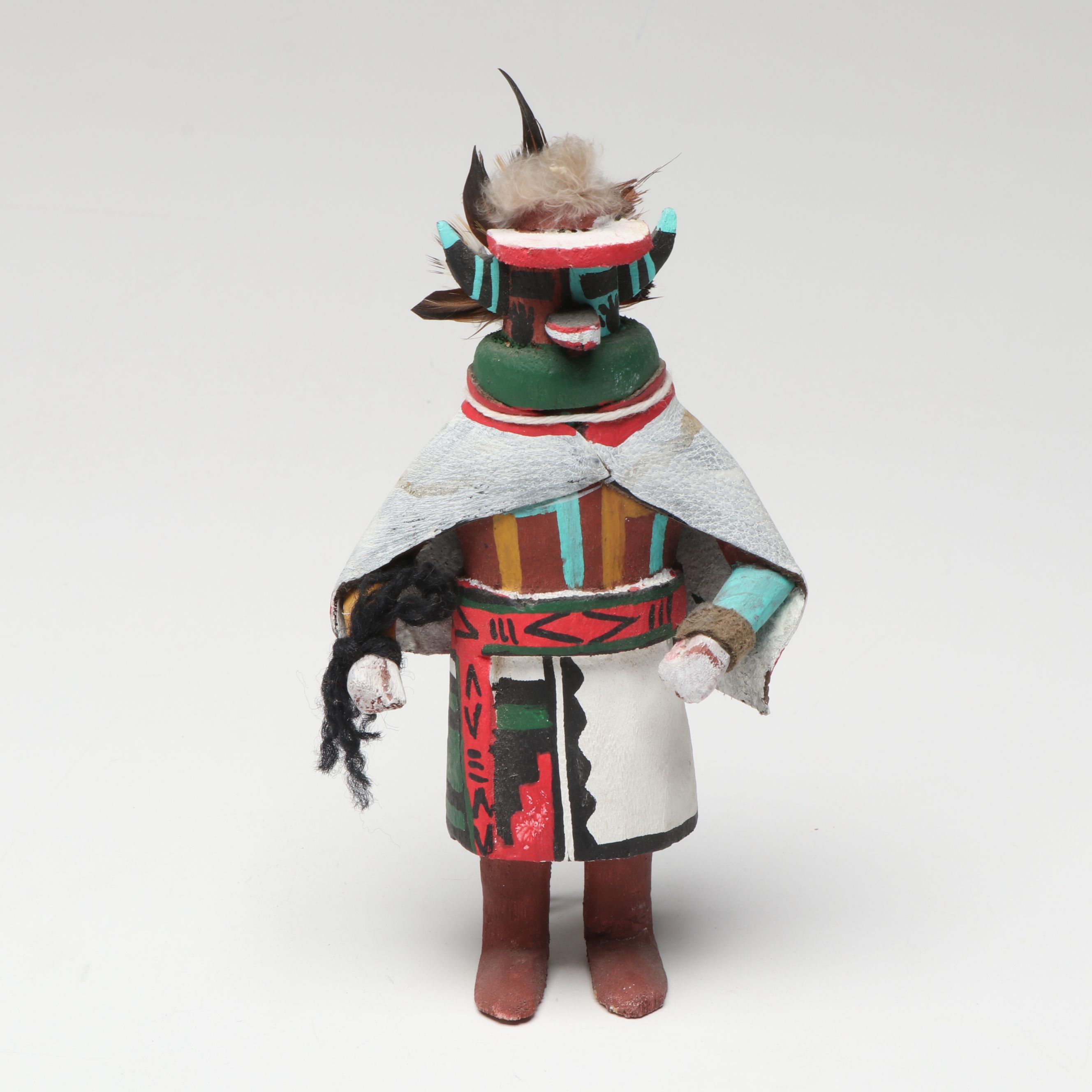 Native American Style Kachinas with Totem, Cactus Figure and More