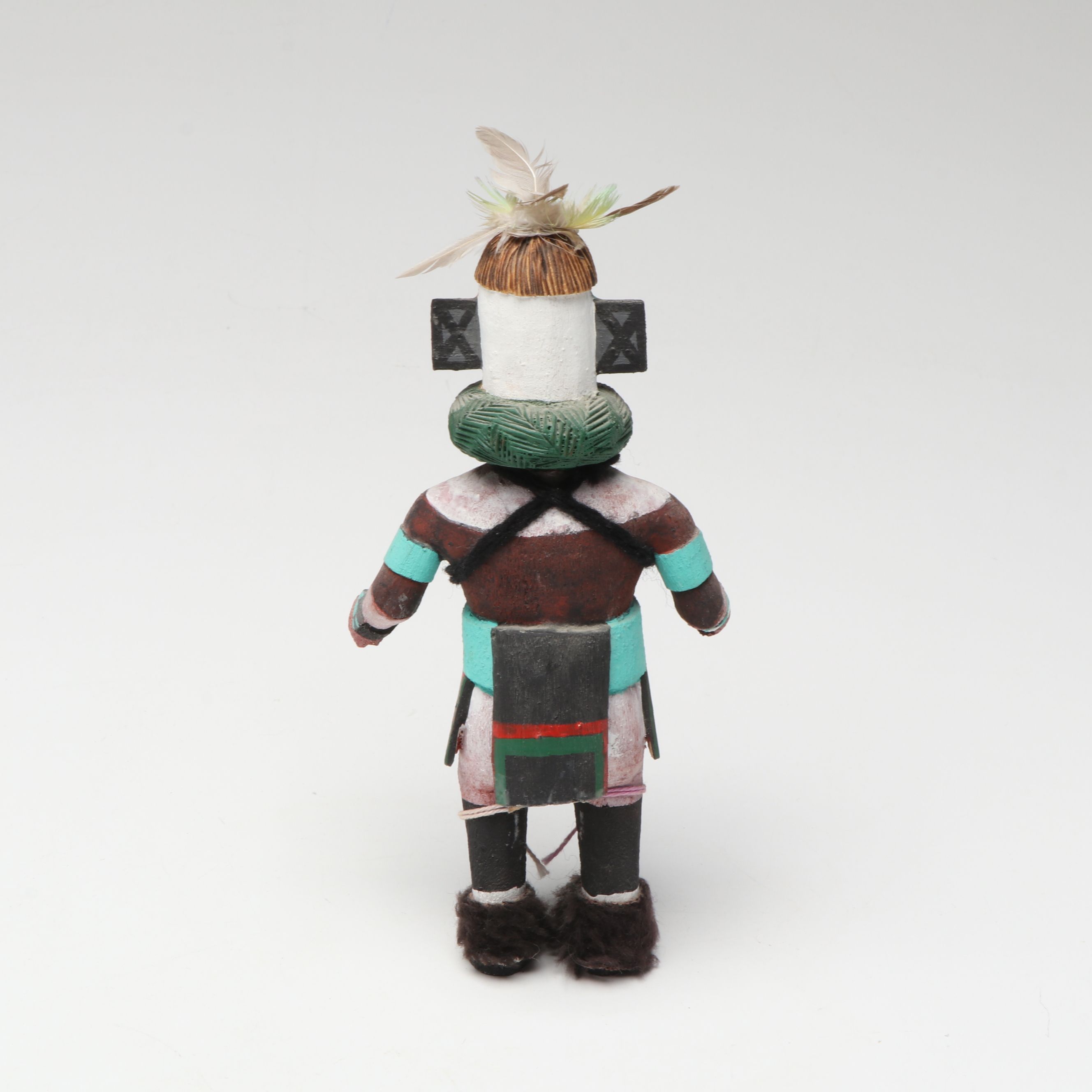 Native American Style Kachinas with Totem, Cactus Figure and More