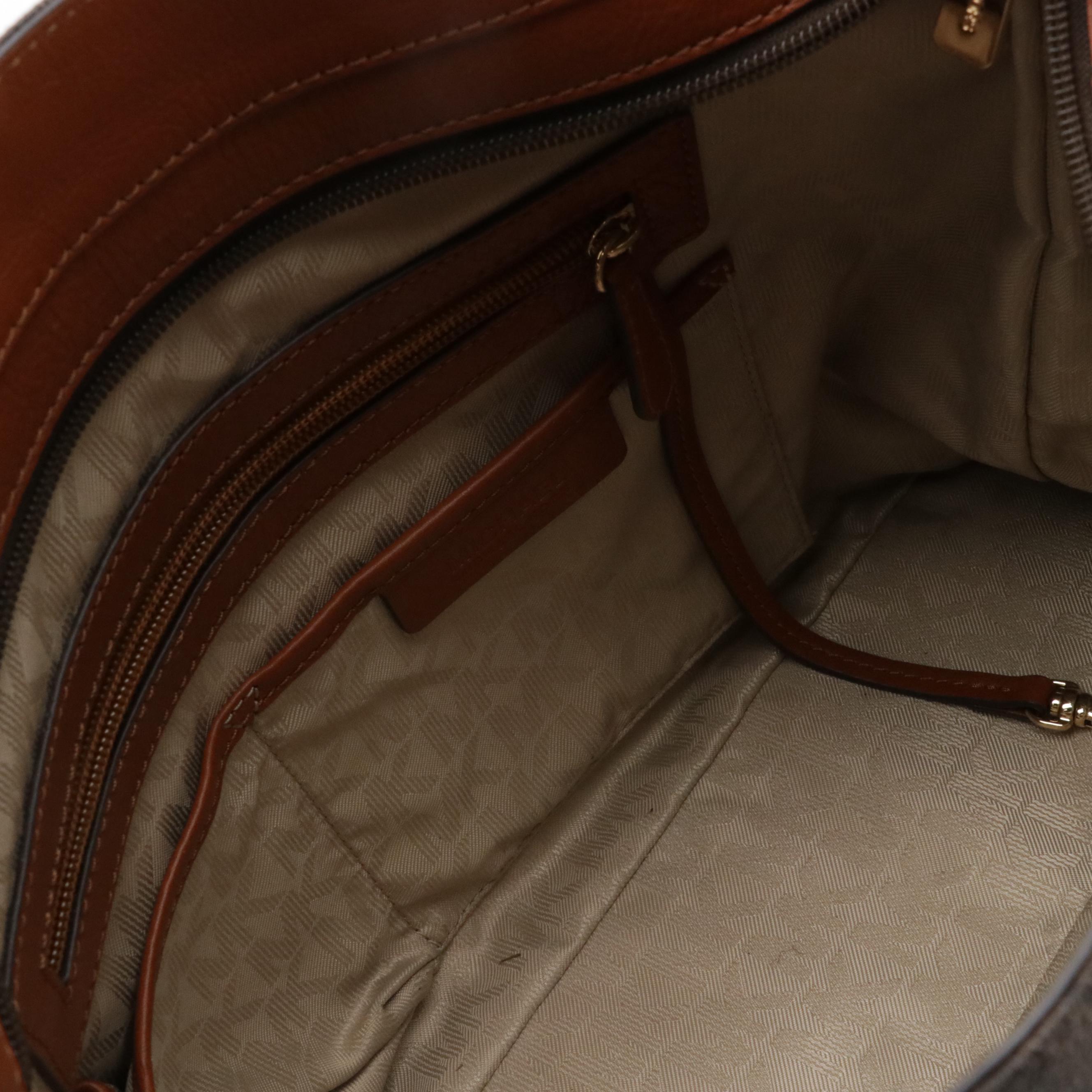 Michael Kors Red Jet Set Zip Tote, Olive Green Hobo Bag & Signature Canvas Tote