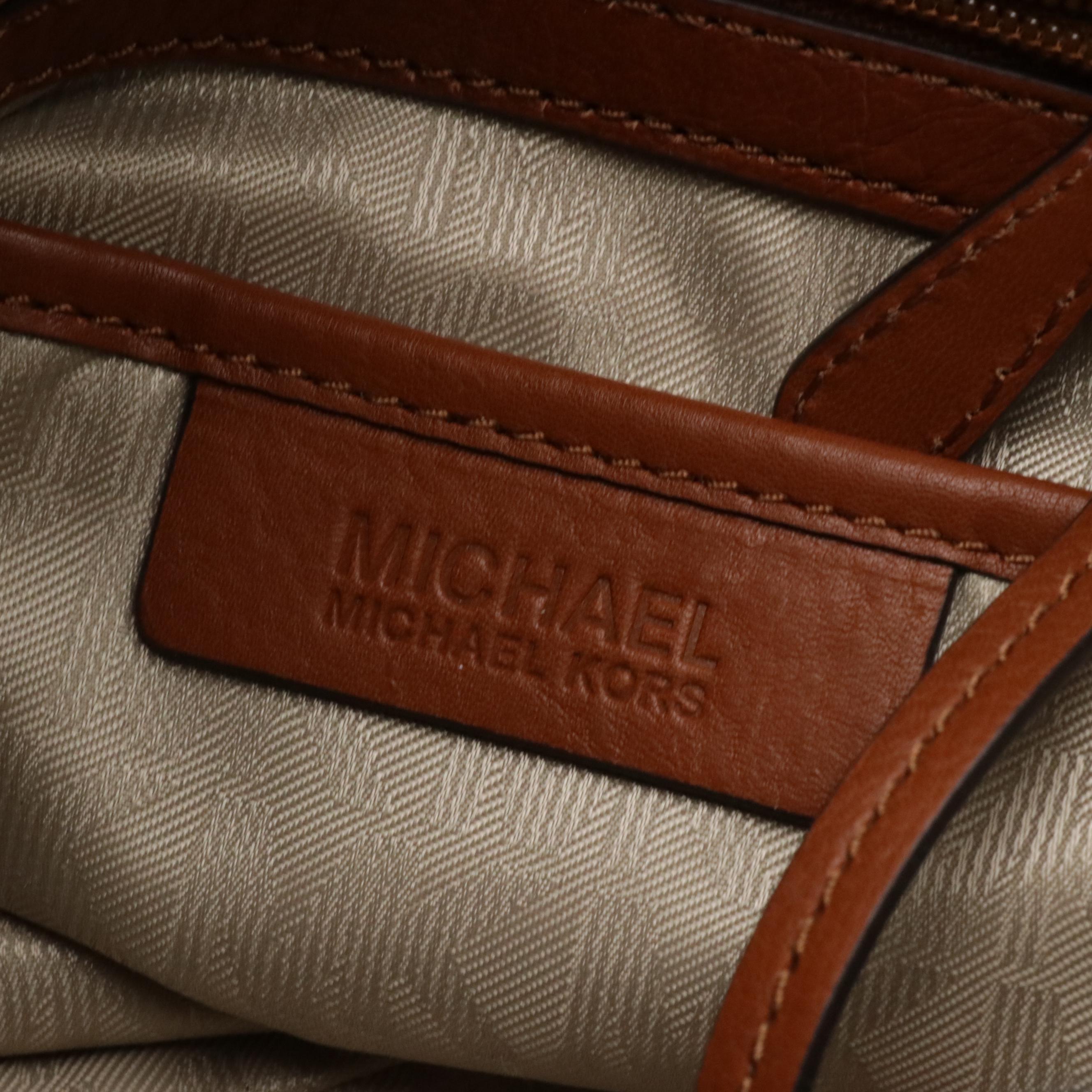 Michael Kors Red Jet Set Zip Tote, Olive Green Hobo Bag & Signature Canvas Tote