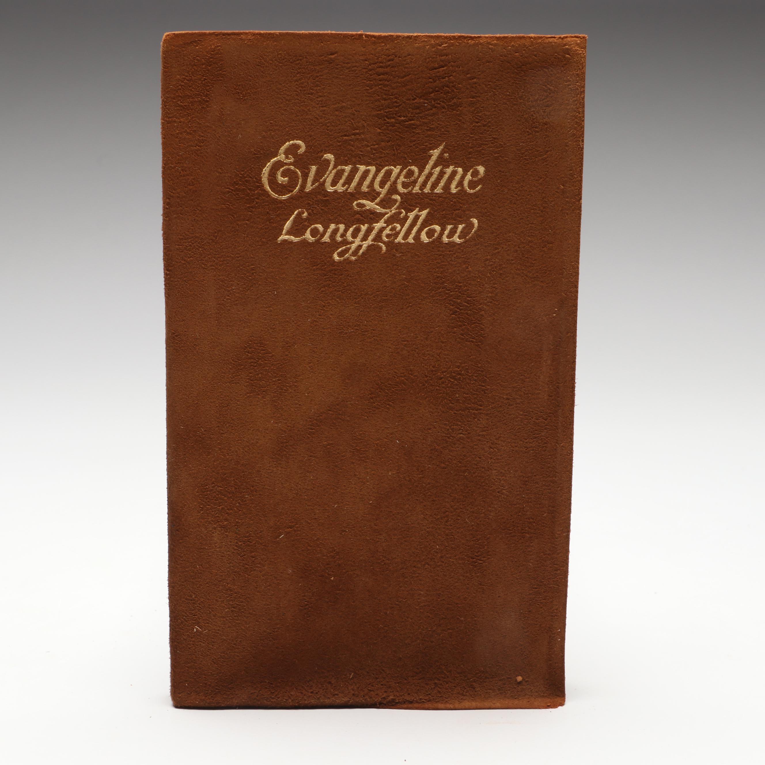 Leather Bound "Evangeline" by Henry Wadsworth Longfellow and More Books
