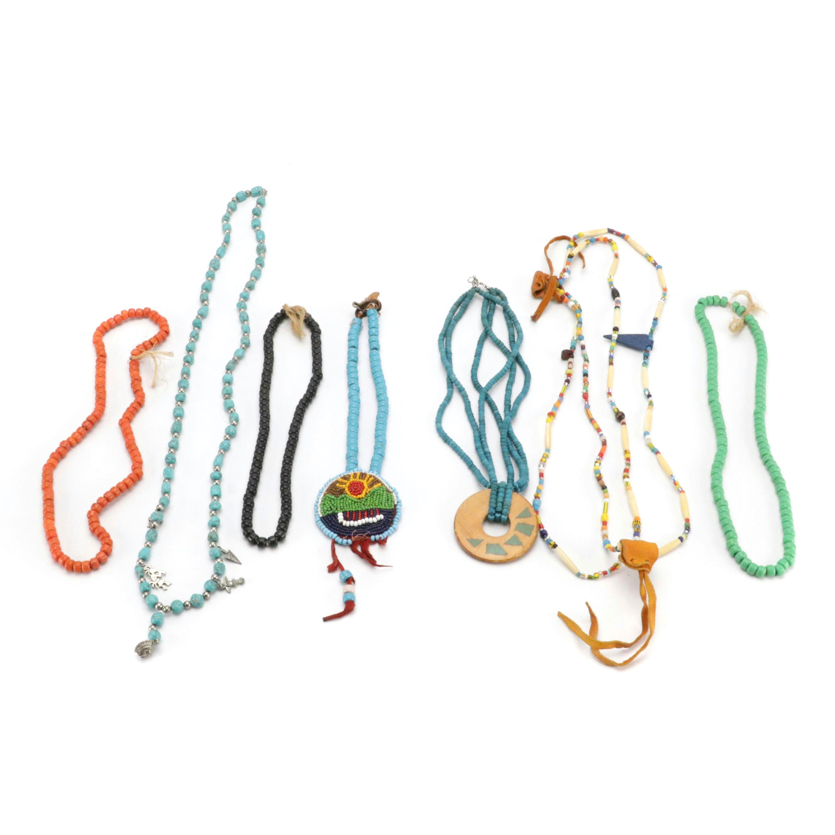 Native American Style Handmade Beaded Necklaces