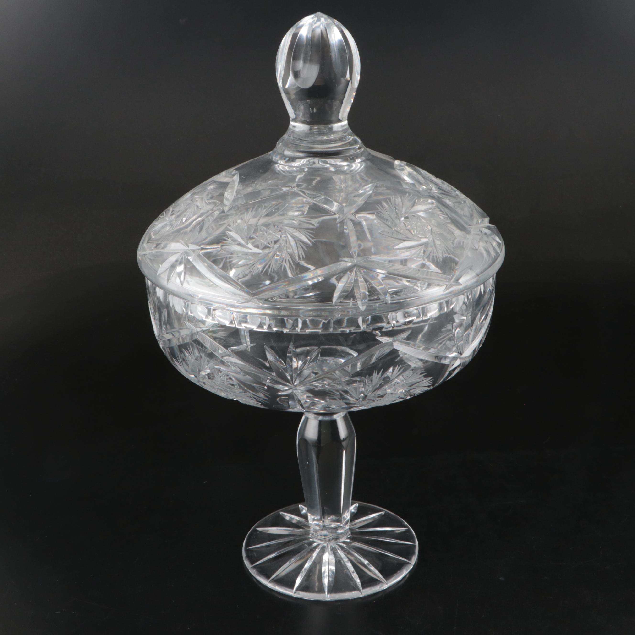 EAPG Cut Crystal Candy Dishes