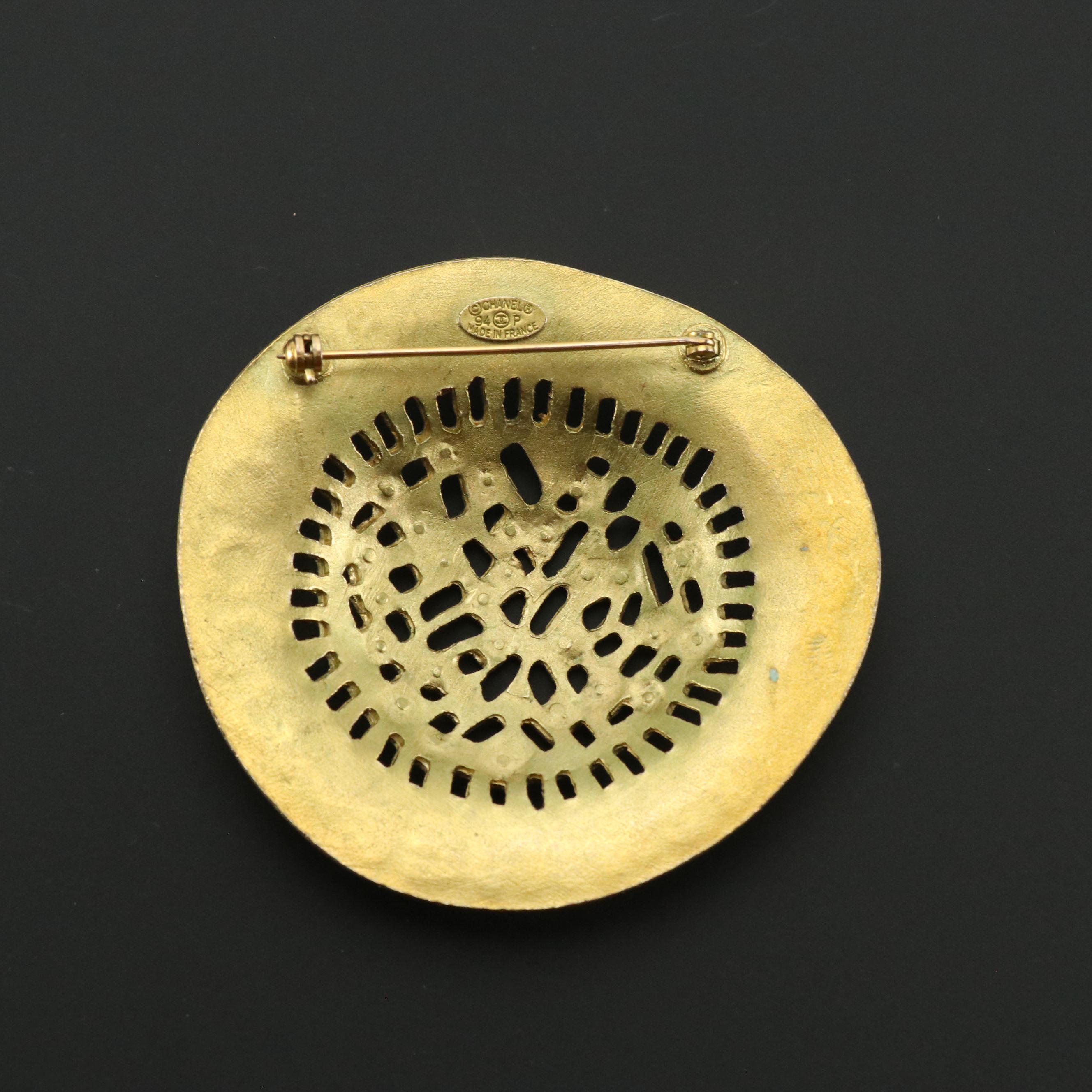 Chanel Hat Motif Coco Brooch Pin