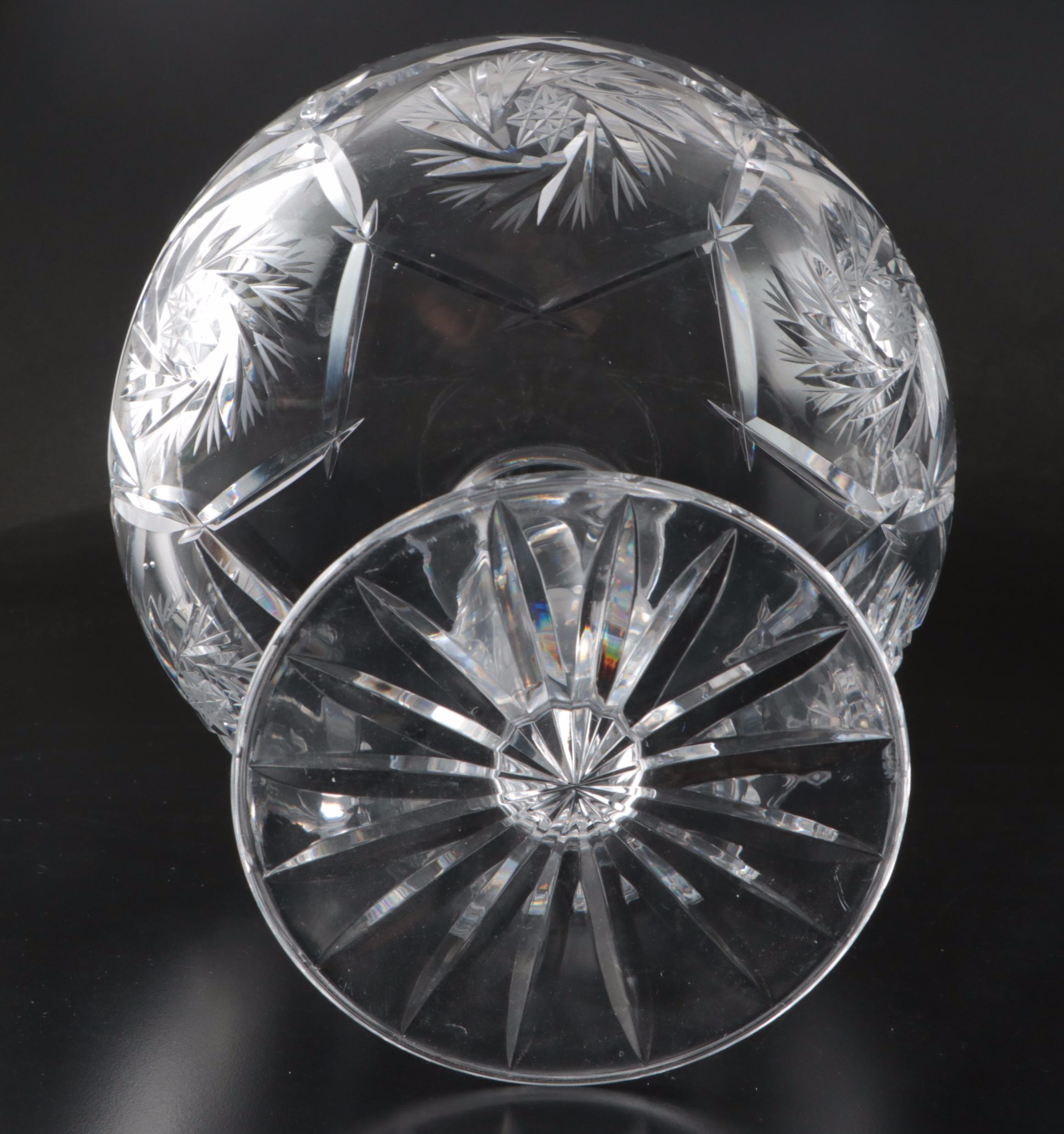 EAPG Cut Crystal Candy Dishes