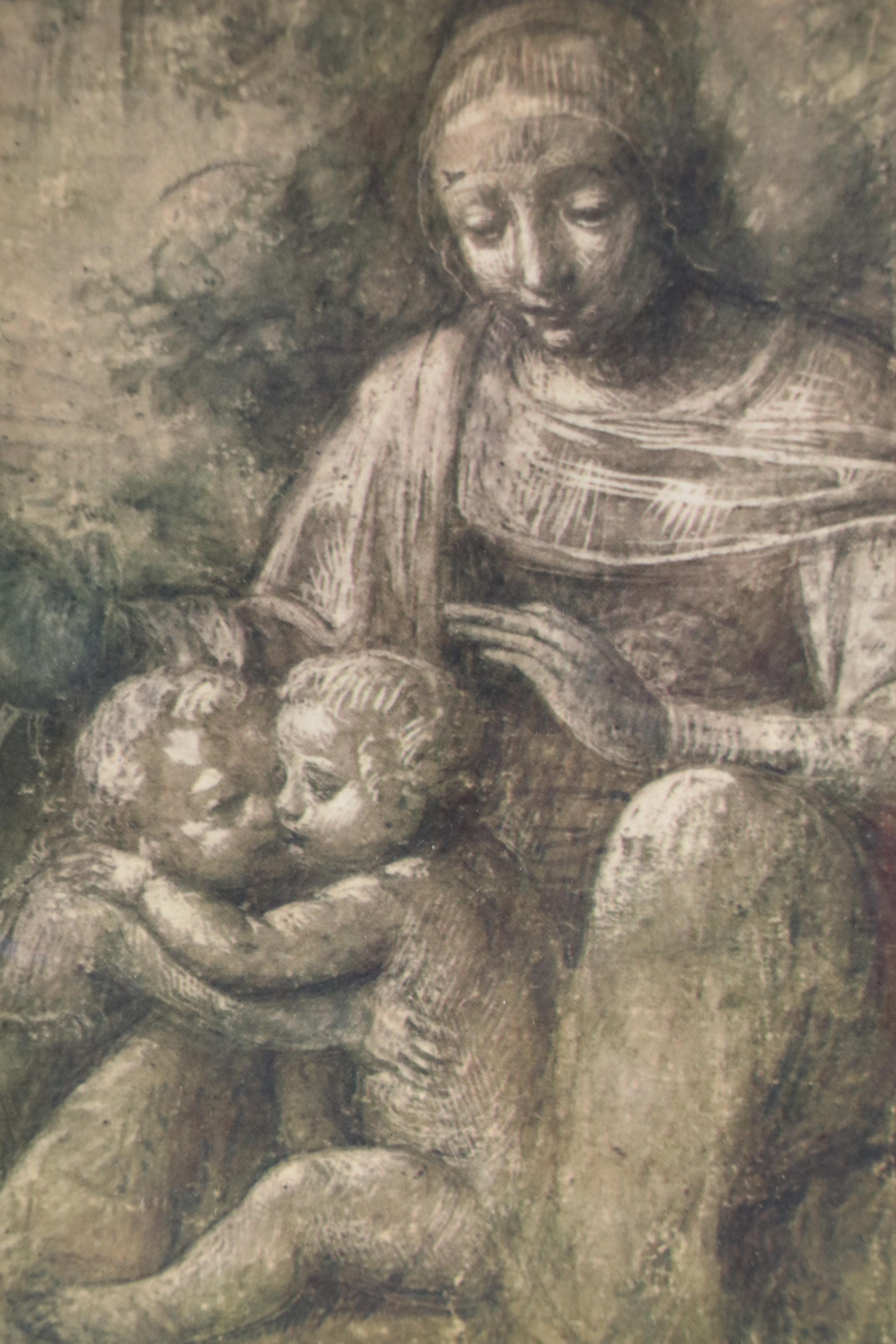 Offset Lithograph After Bernardino Luini "Virgin with Christ Child"