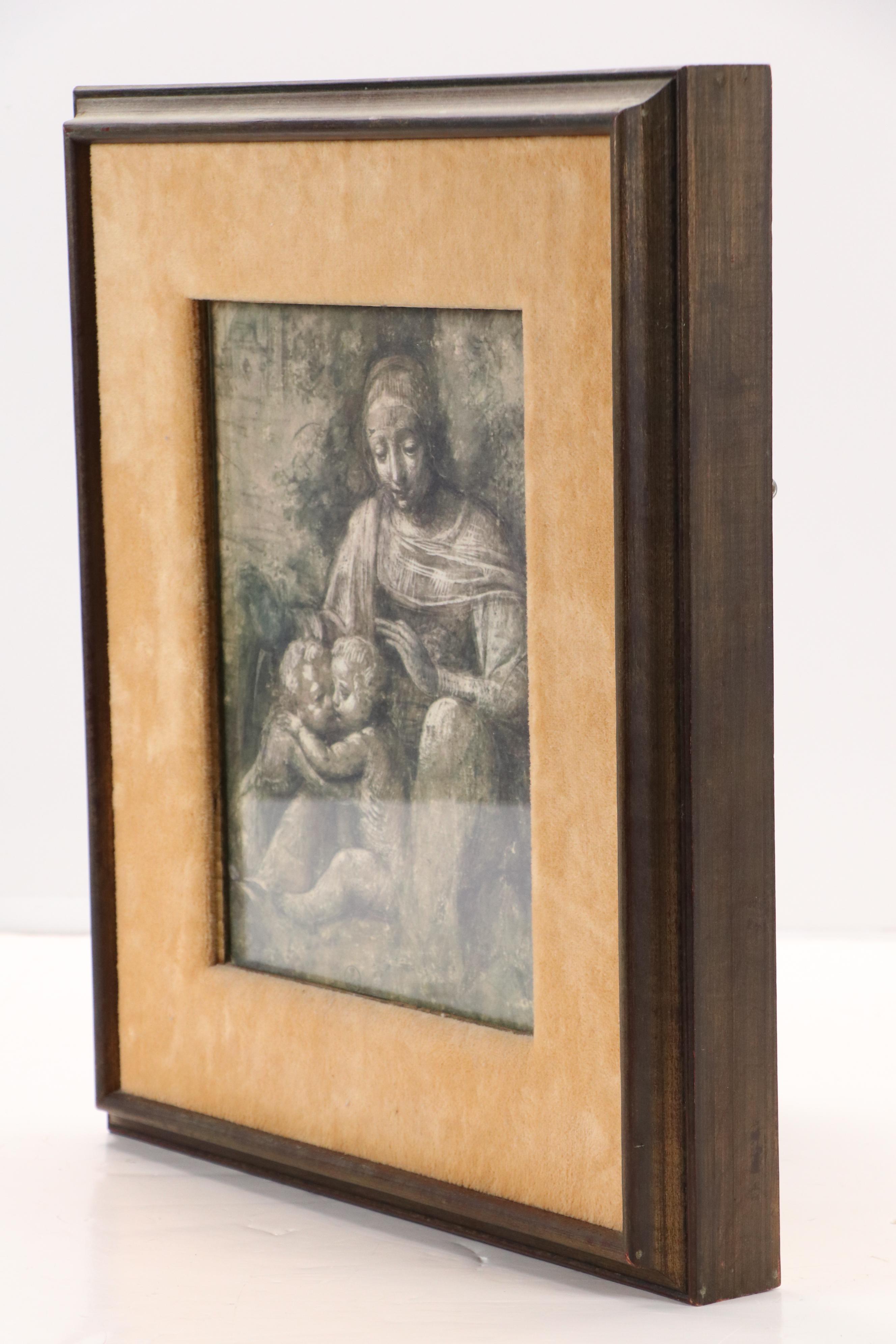 Offset Lithograph After Bernardino Luini "Virgin with Christ Child"