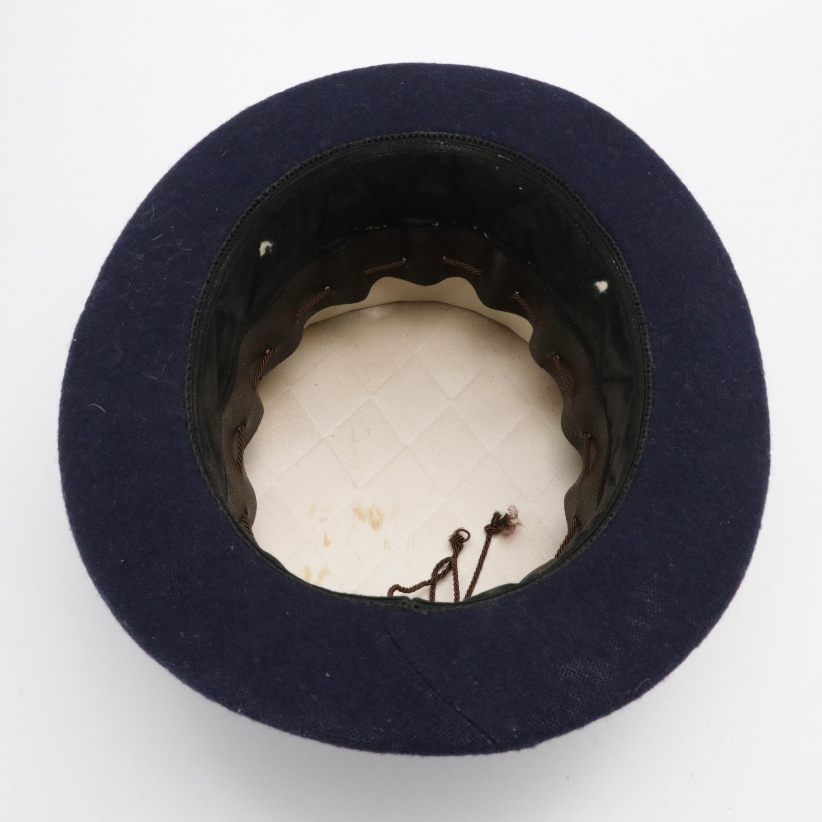 Grevi Mode Straw Breton Hat and Other Top Hat with Hat Box