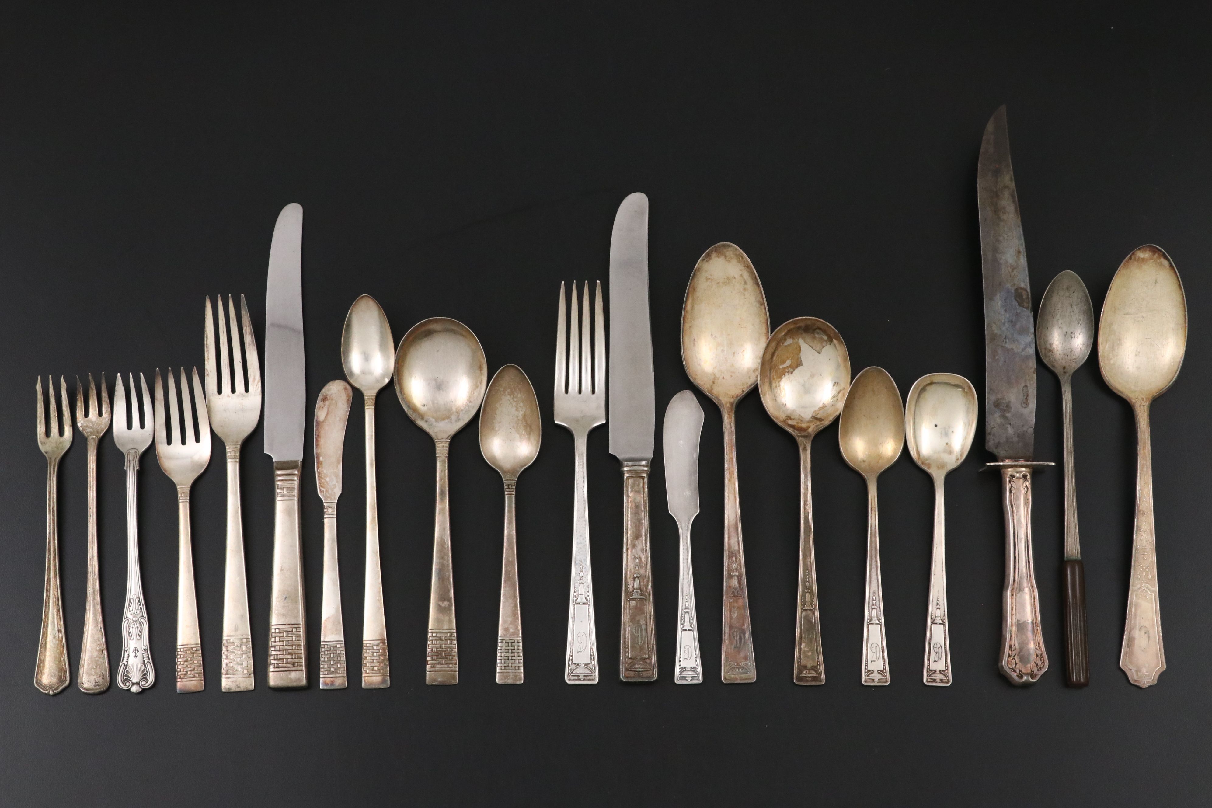 National Silver Co. "King Edward" & R Wallace Silver Plated Flatware Sets In Box