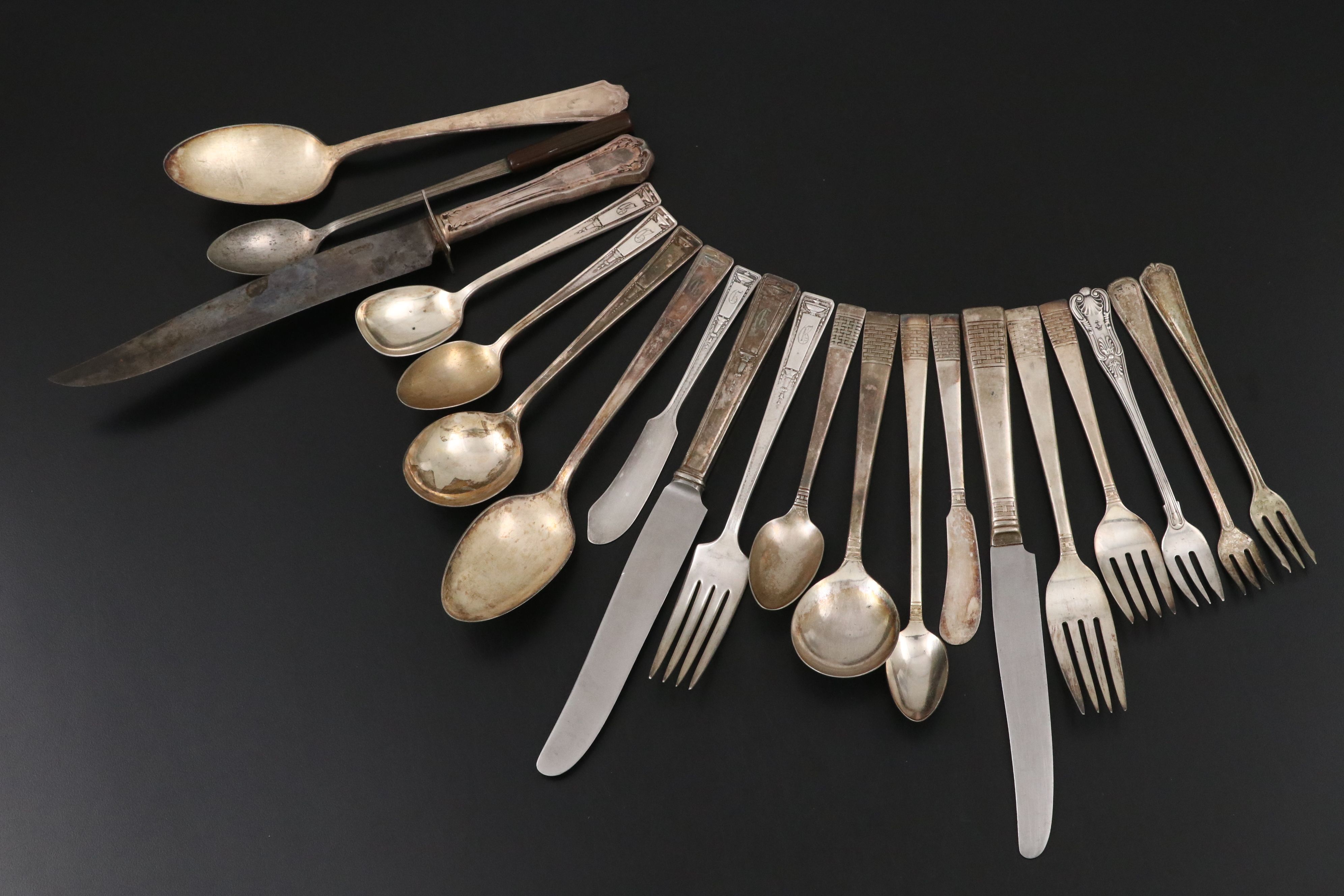 National Silver Co. "King Edward" & R Wallace Silver Plated Flatware Sets In Box