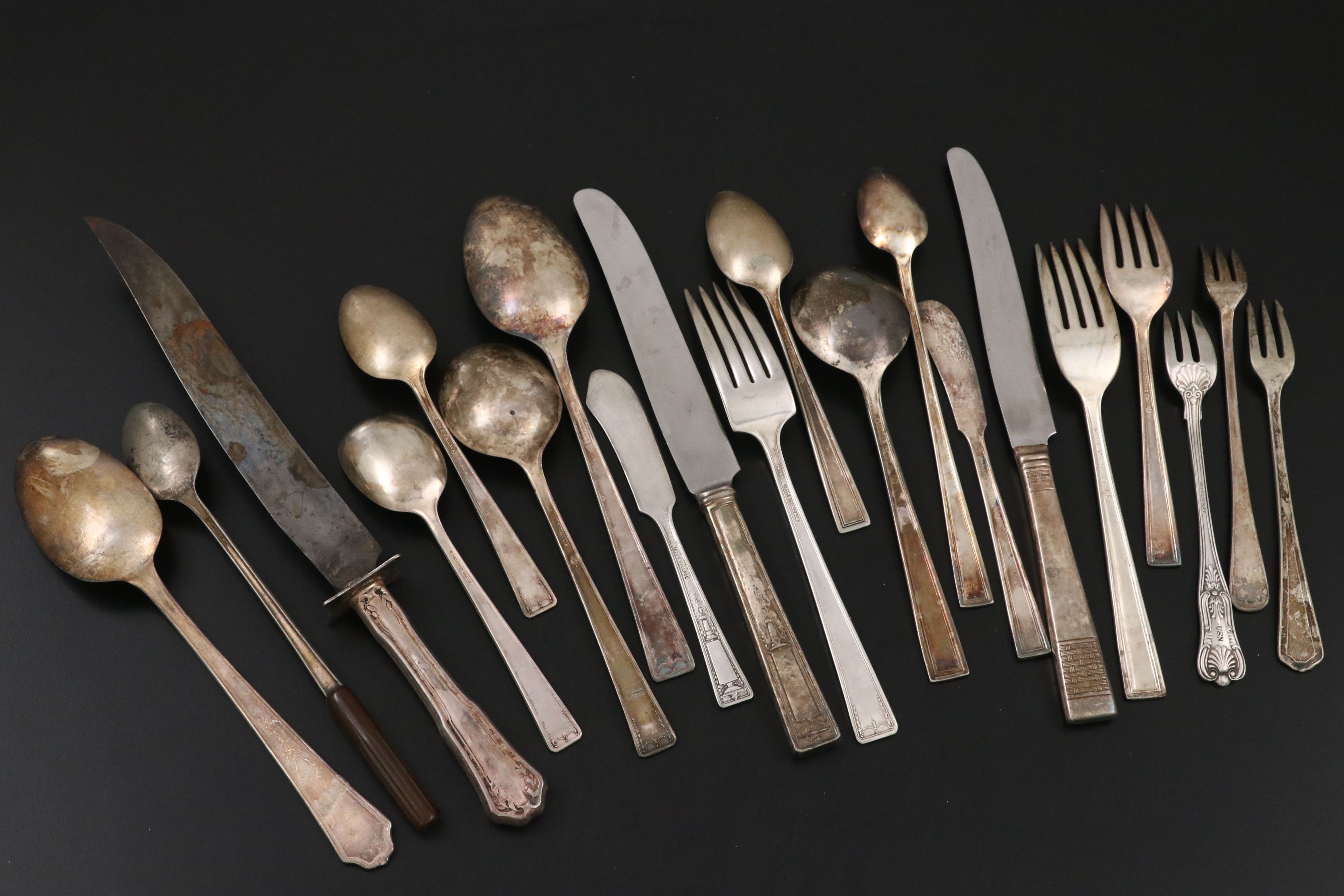 National Silver Co. "King Edward" & R Wallace Silver Plated Flatware Sets In Box