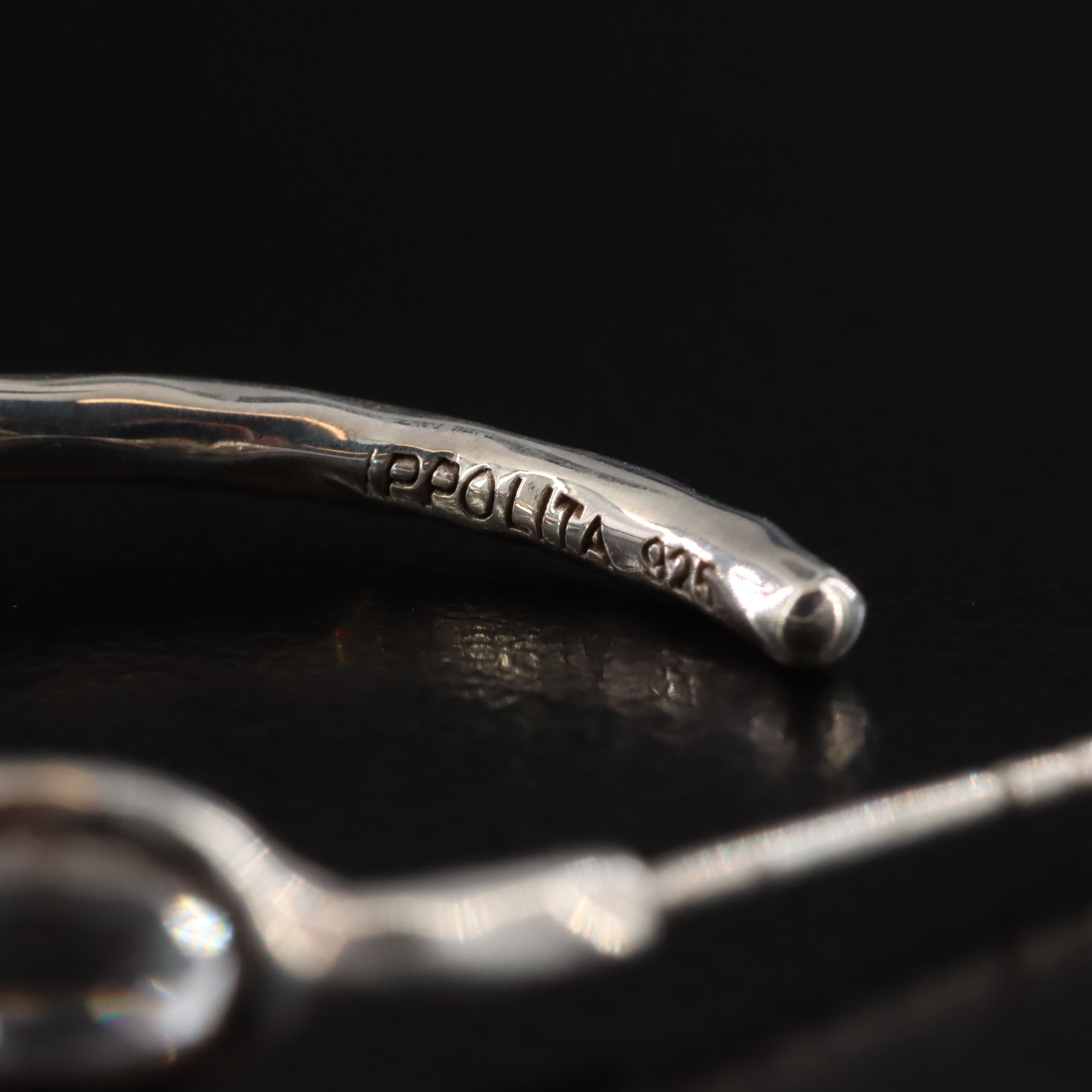 Ippolita Rock Candy Sterling and White Topaz Hoop Earrings