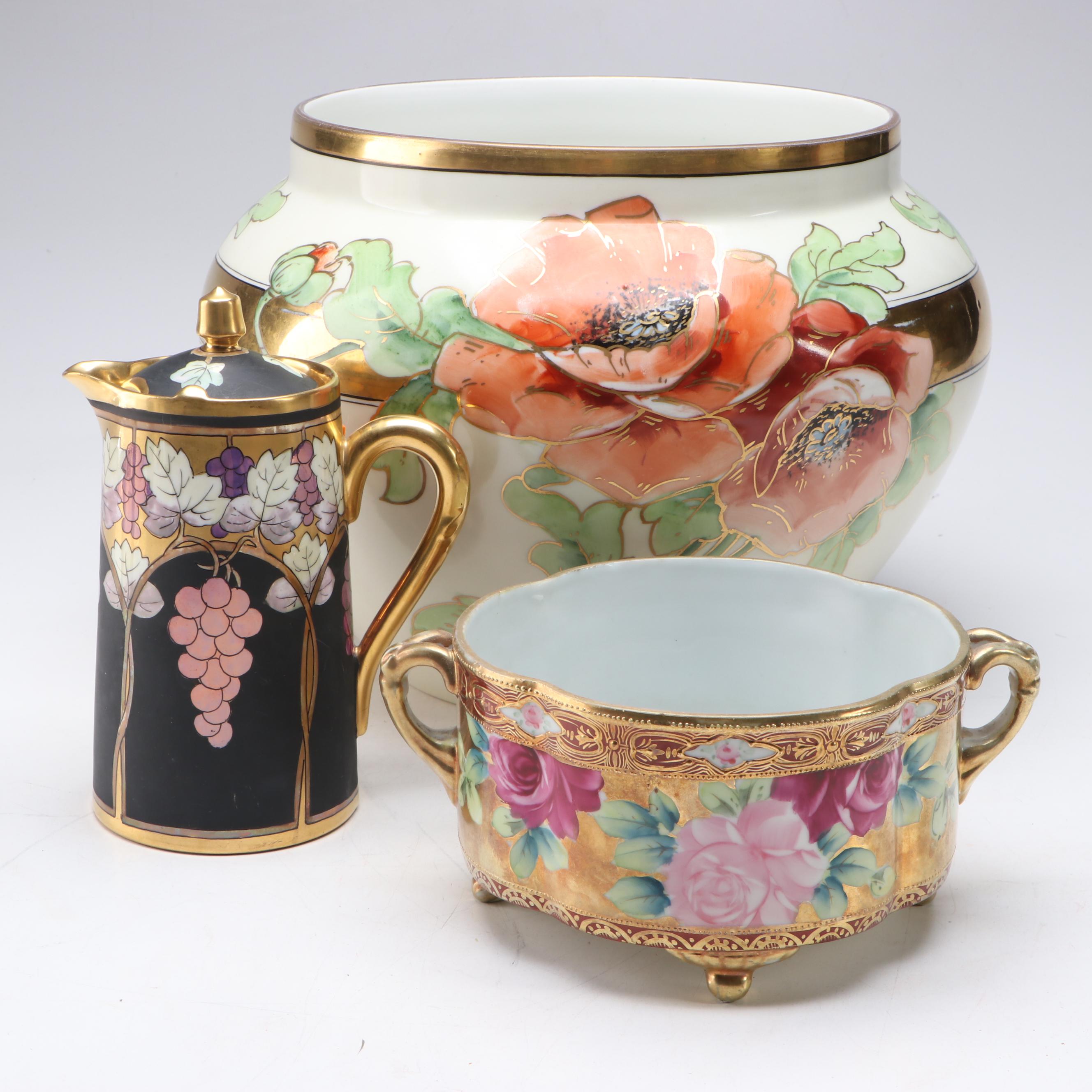 Bernardaud, Pickard, and Other Hand-Painted Gilt Porcelain, 20th Century