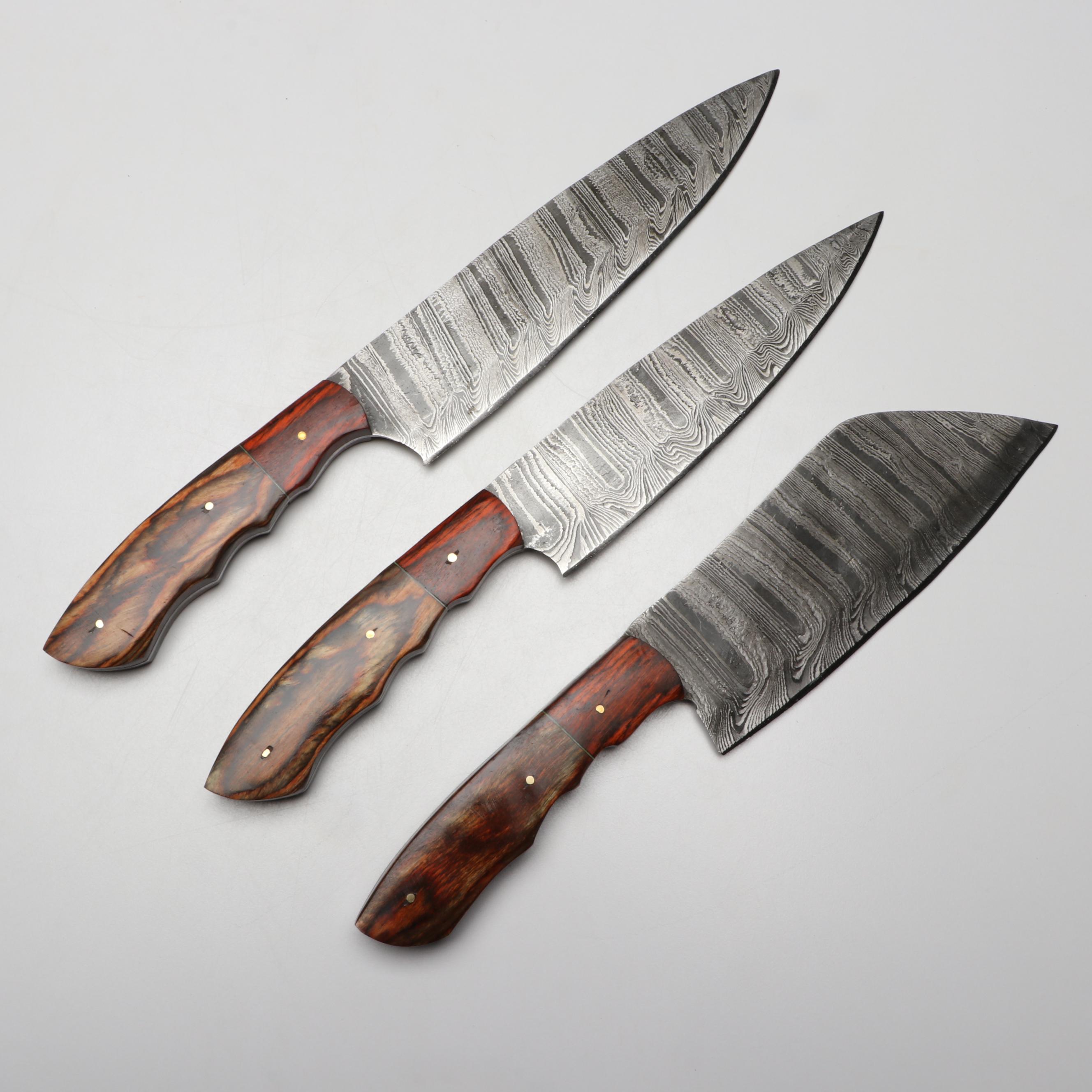 Louis Martin Damascus Steel Chef Knife Set