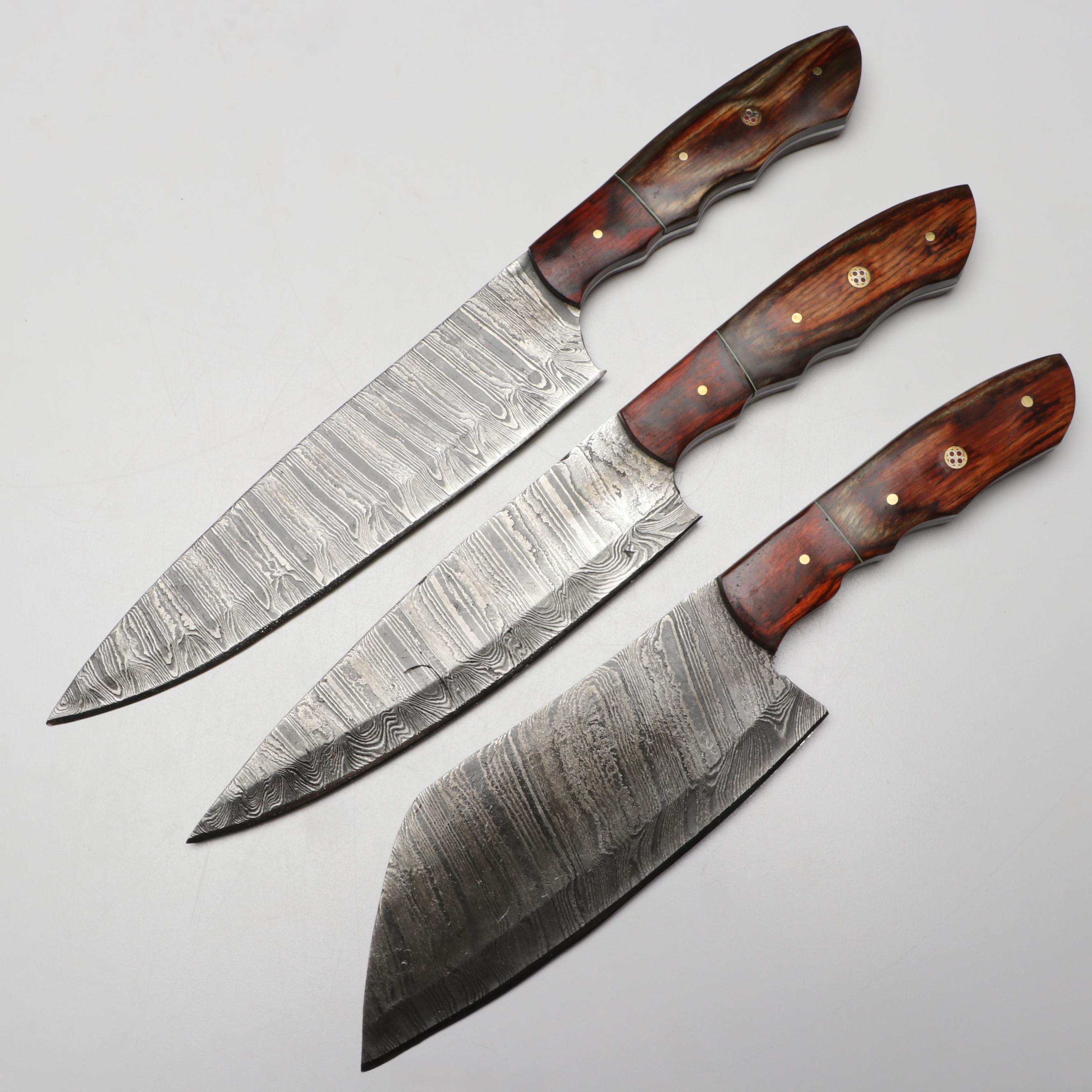 Louis Martin Damascus Steel Chef Knife Set