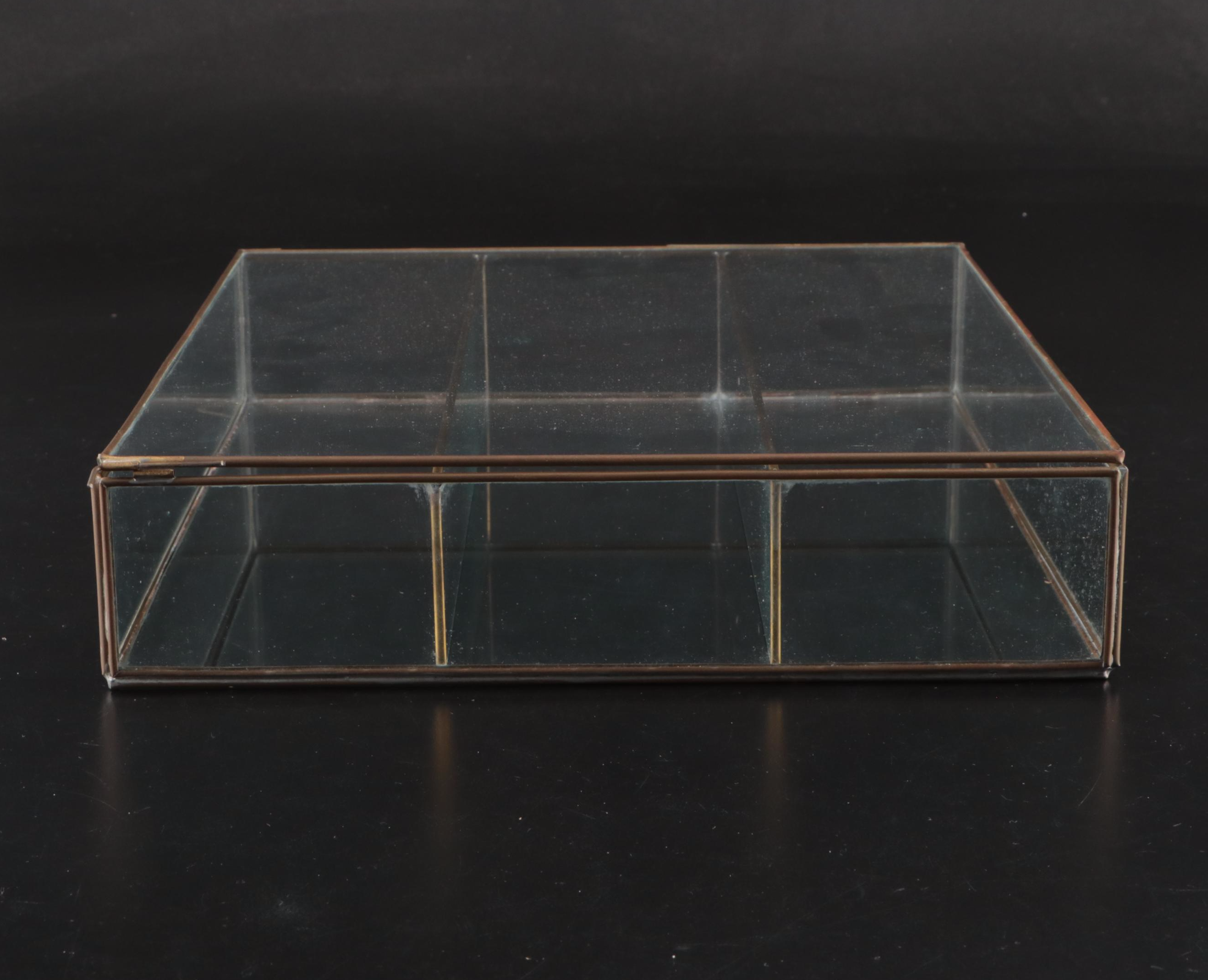 Glass and Brass Vitrine Display Case