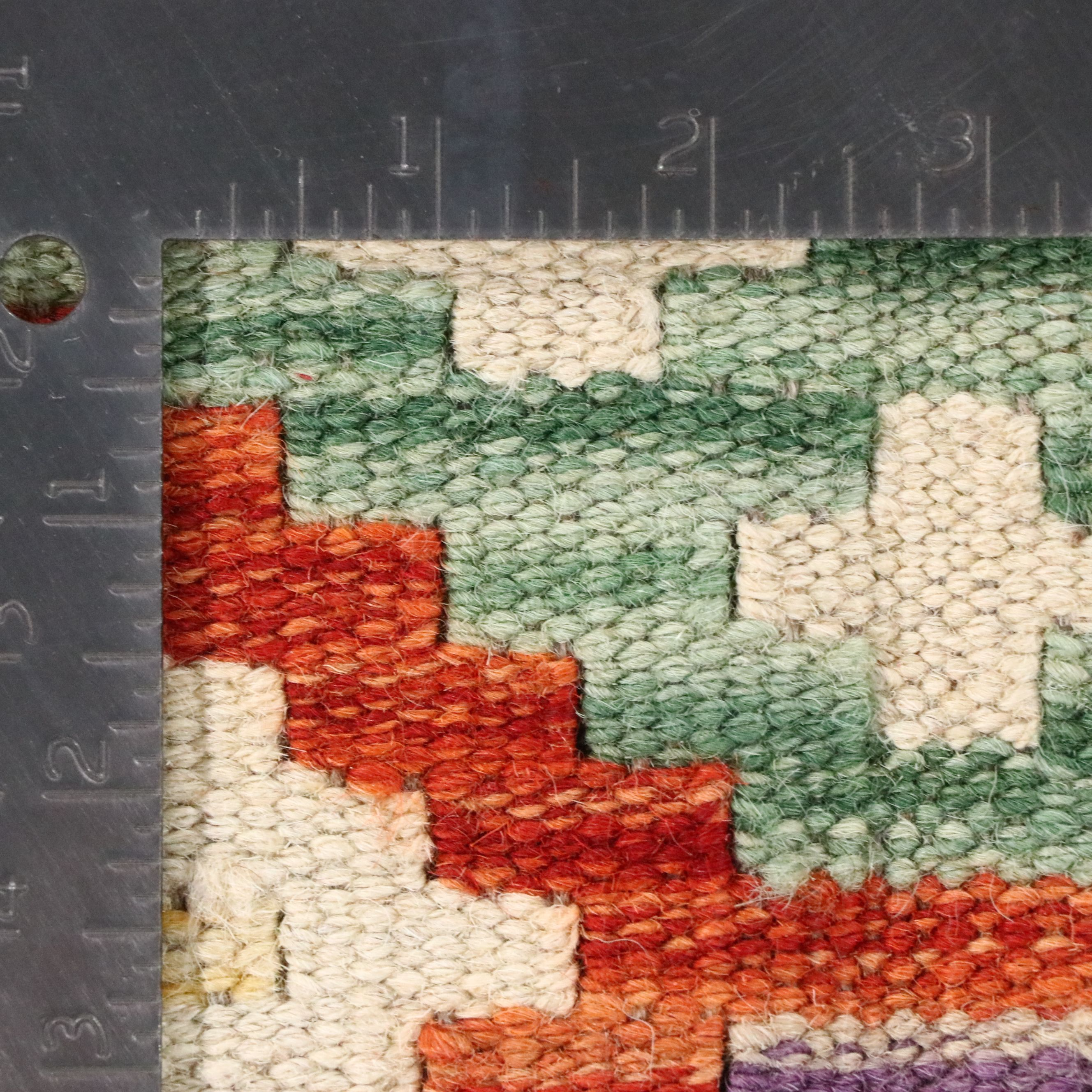 4'2 x 5'9 Handwoven Pakistani Kilim Area Rug