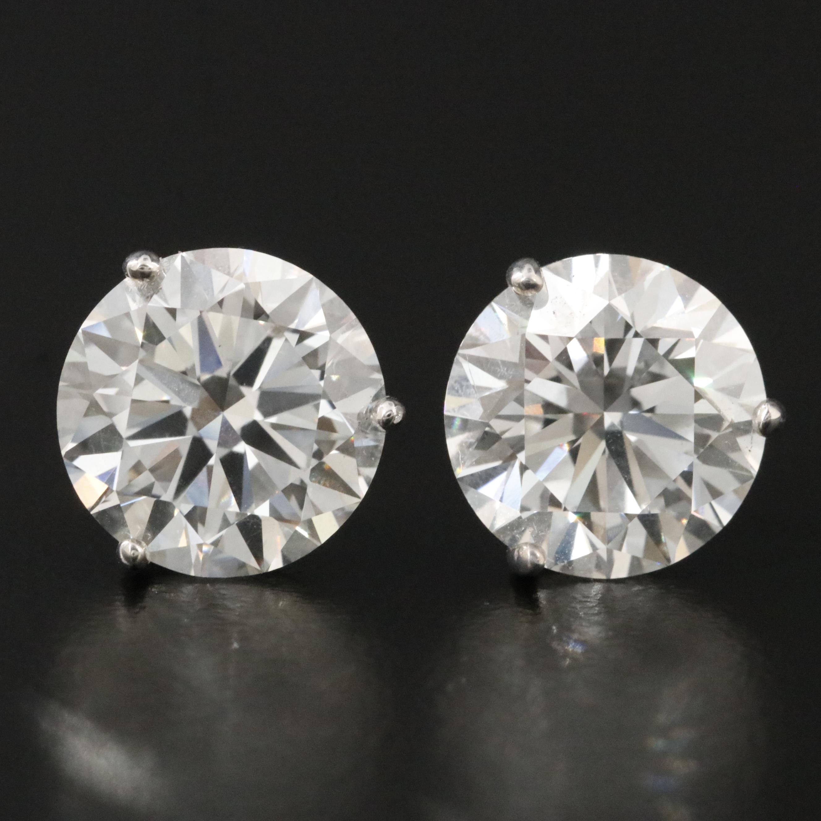 18K 7.71 CTW Lab Grown Diamond Earrings