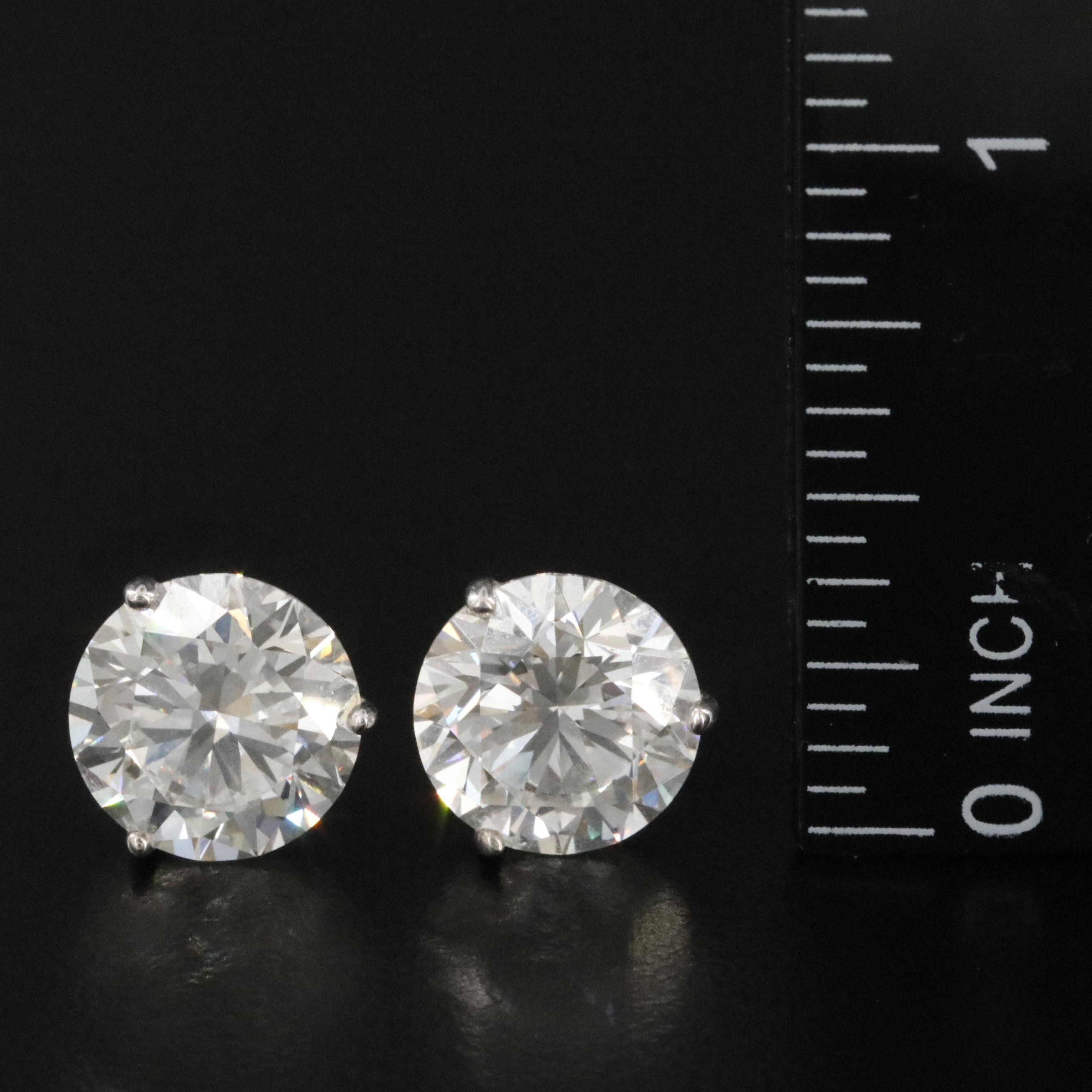 18K 7.71 CTW Lab Grown Diamond Earrings