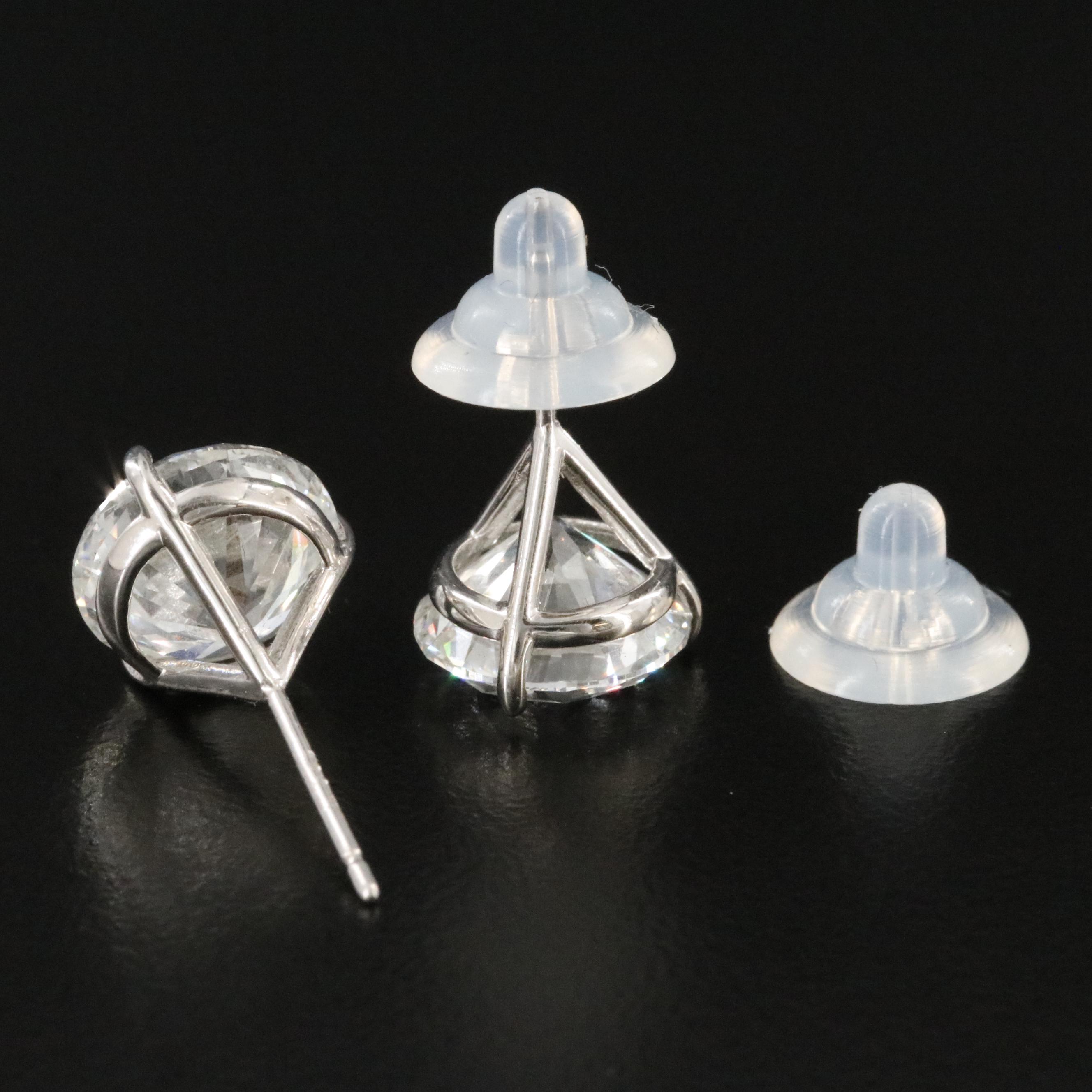 18K 7.71 CTW Lab Grown Diamond Earrings