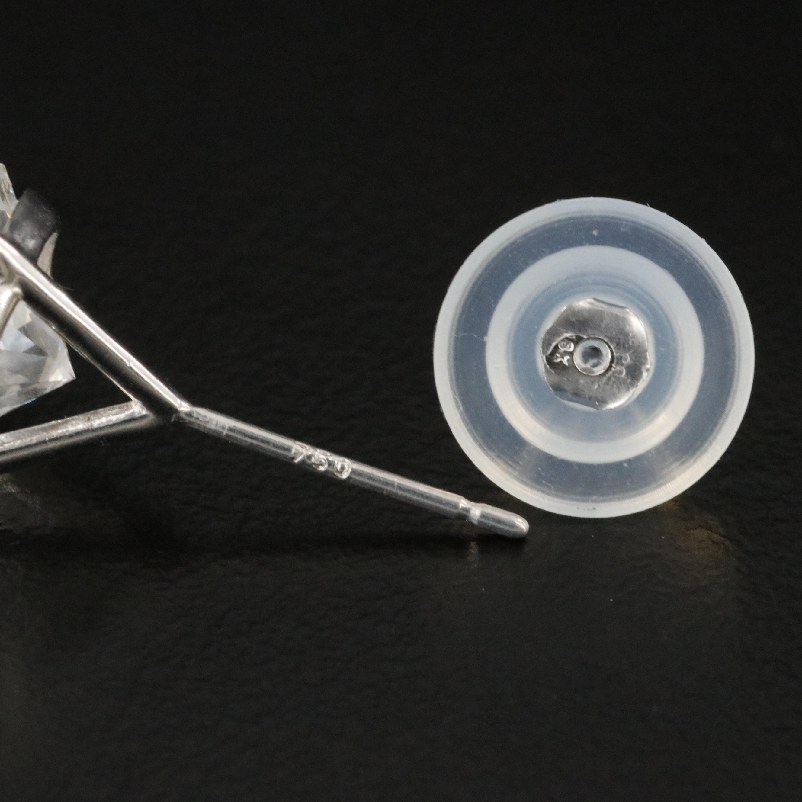 18K 7.71 CTW Lab Grown Diamond Earrings