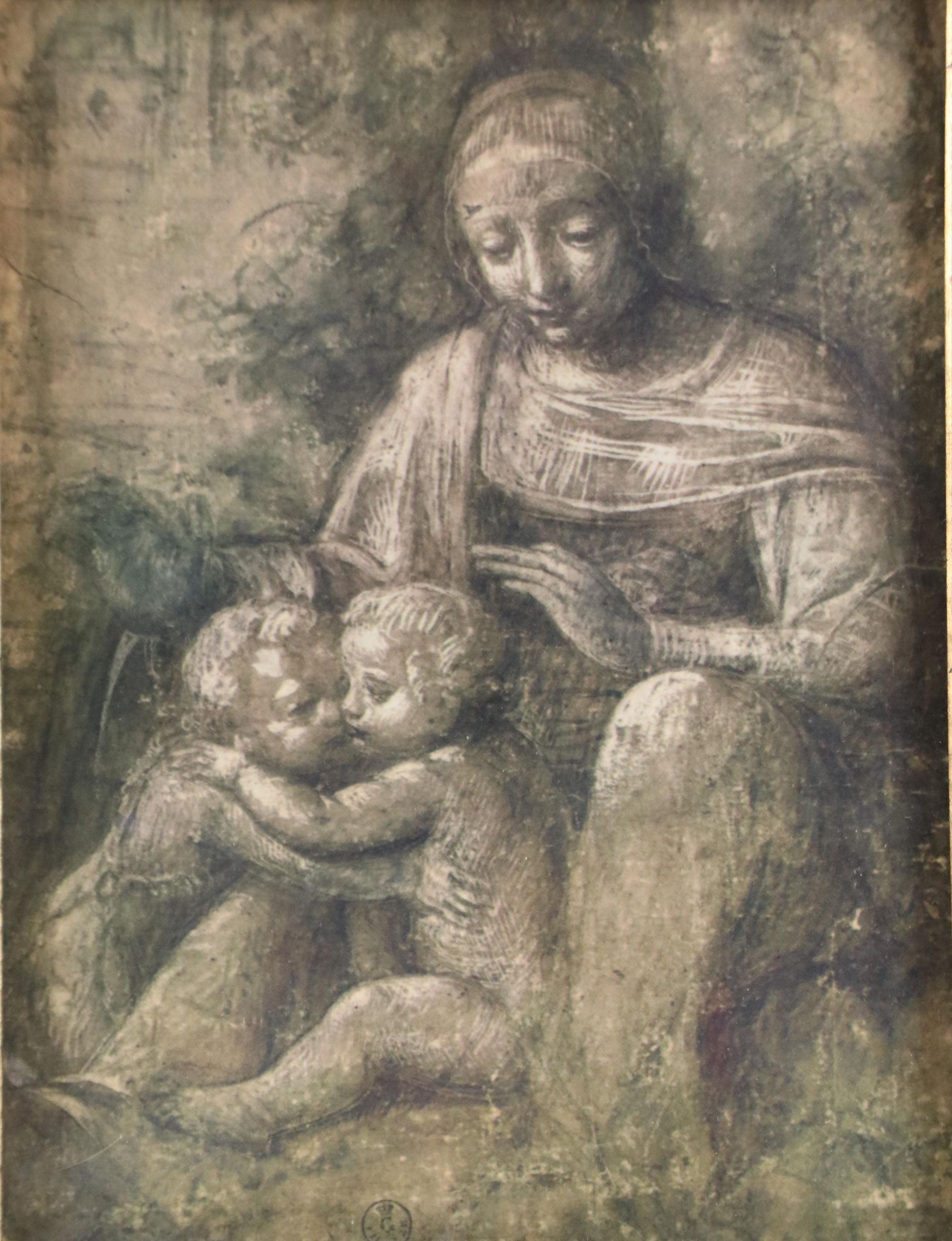 Offset Lithograph After Bernardino Luini "Virgin with Christ Child"