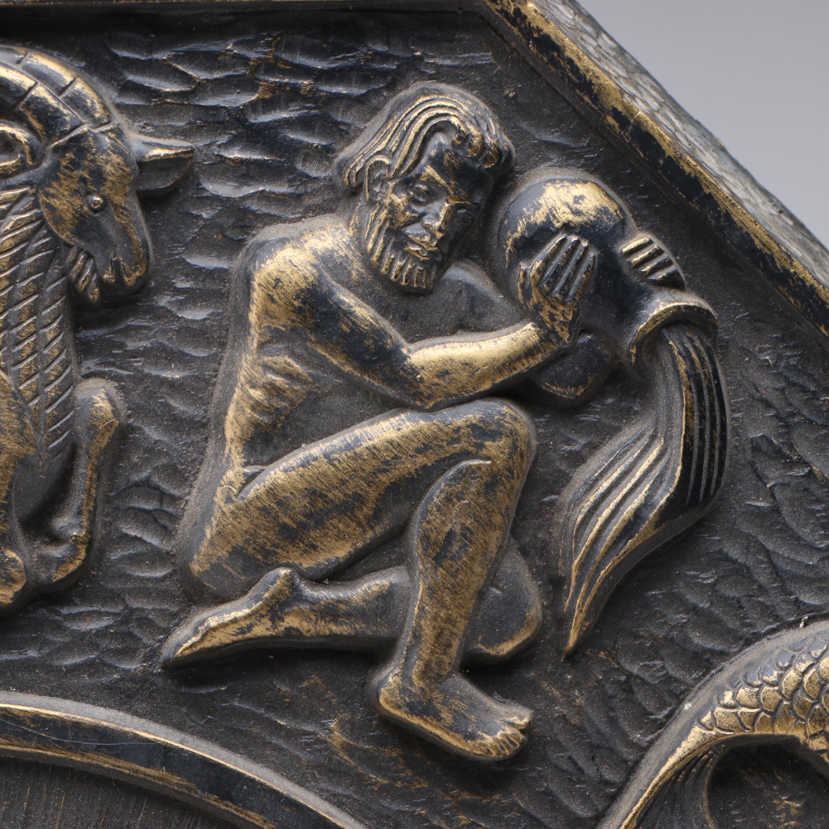 Dart Industries Zodiac Clock Wall Hanging