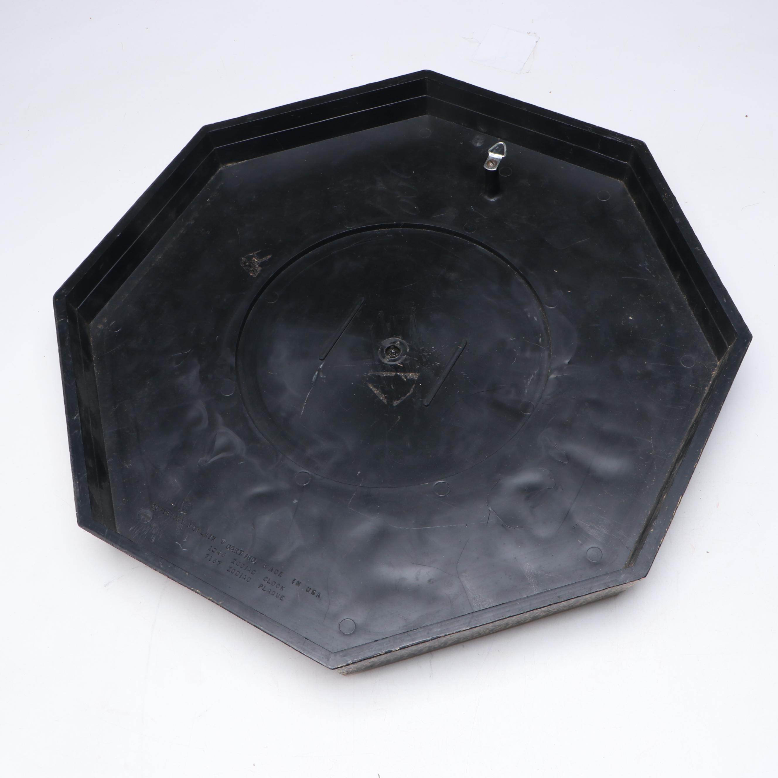 Dart Industries Zodiac Clock Wall Hanging