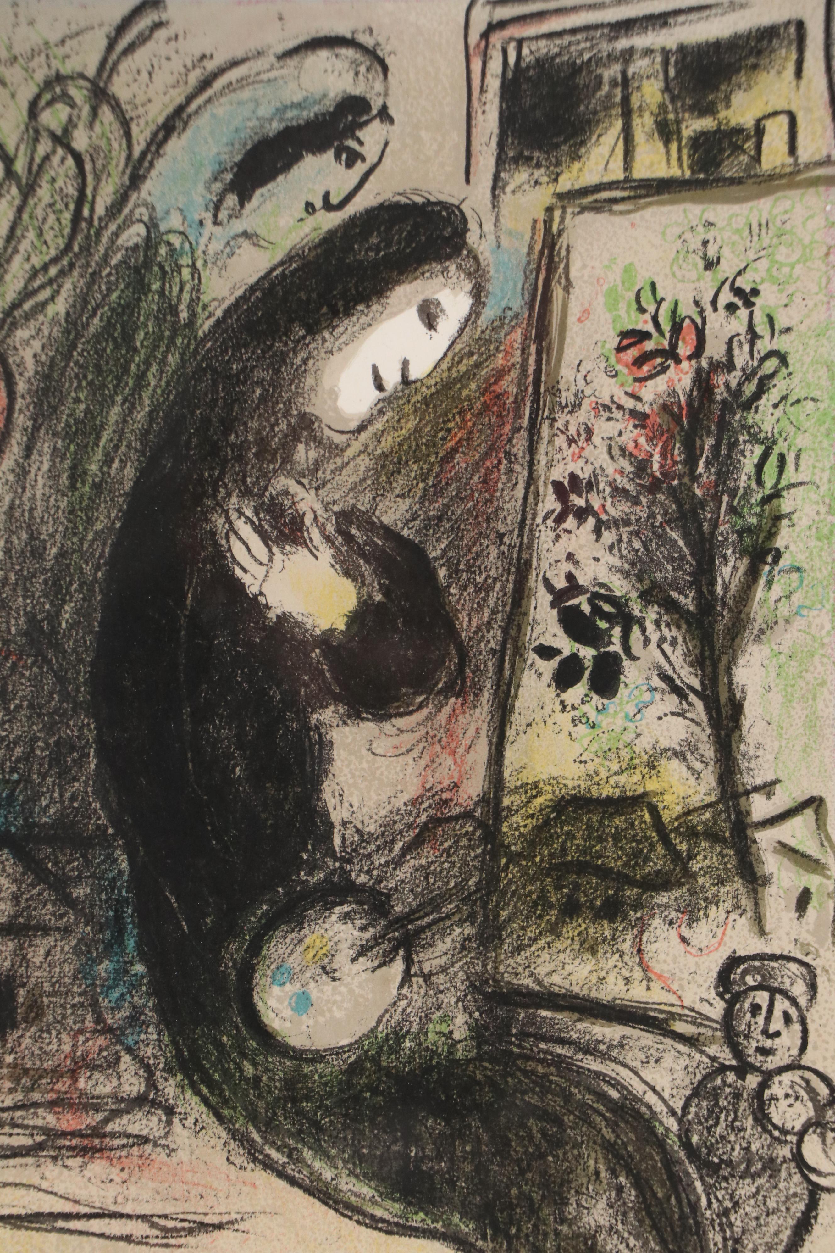 Marc Chagall Lithograph "L'Inspiré," 1963