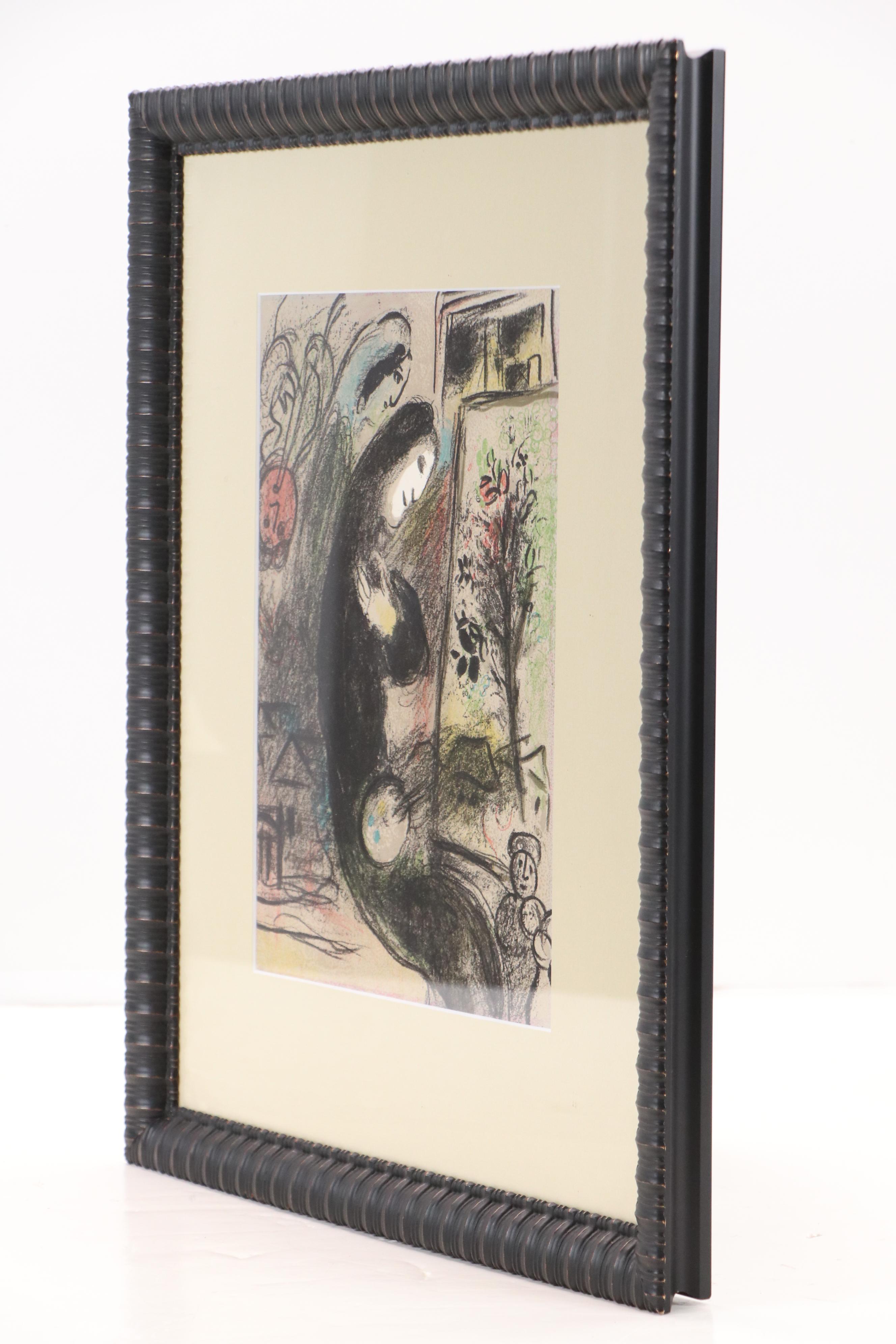 Marc Chagall Lithograph "L'Inspiré," 1963