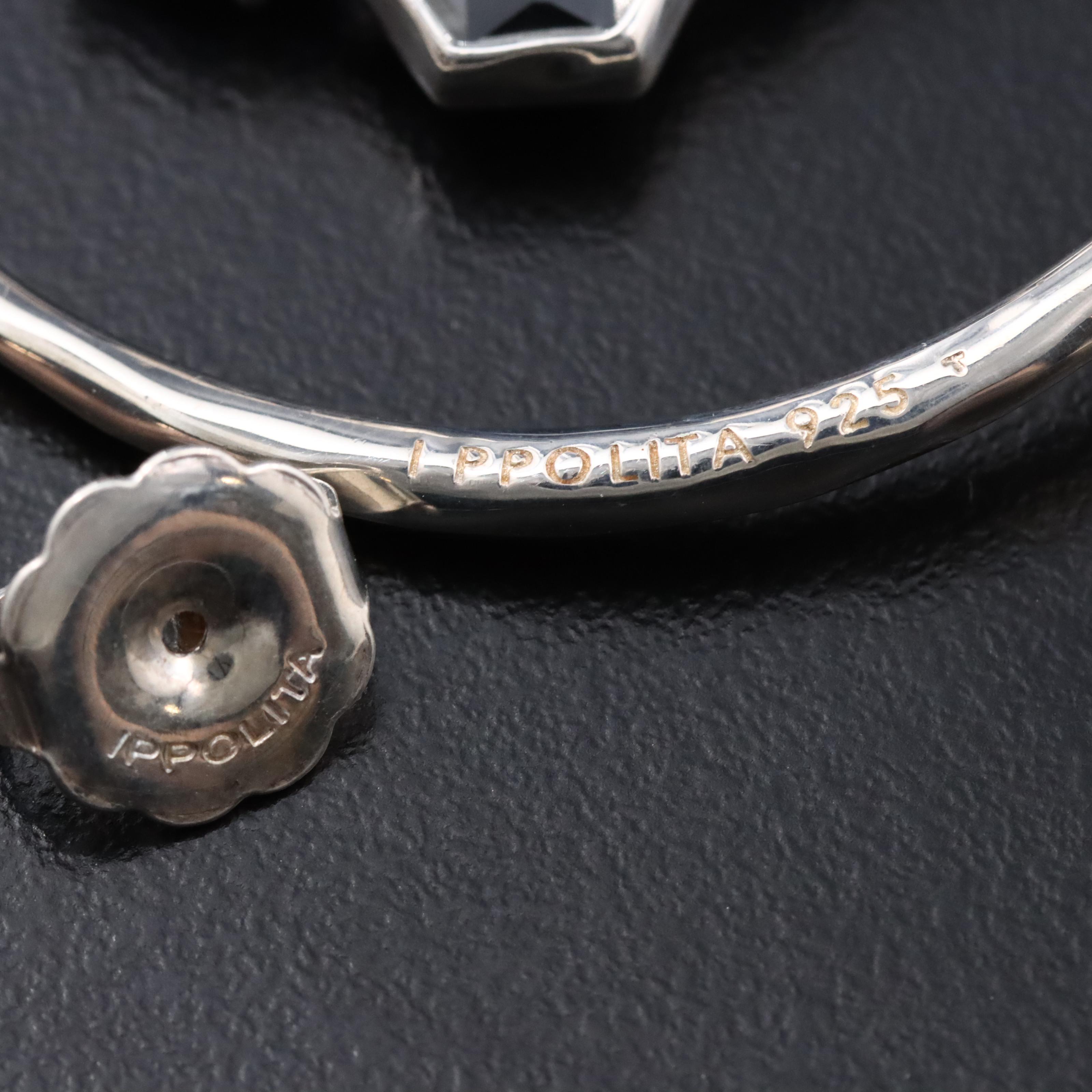 Ippolita Rock Candy Sterling Gemstone Double Hoop Earrings