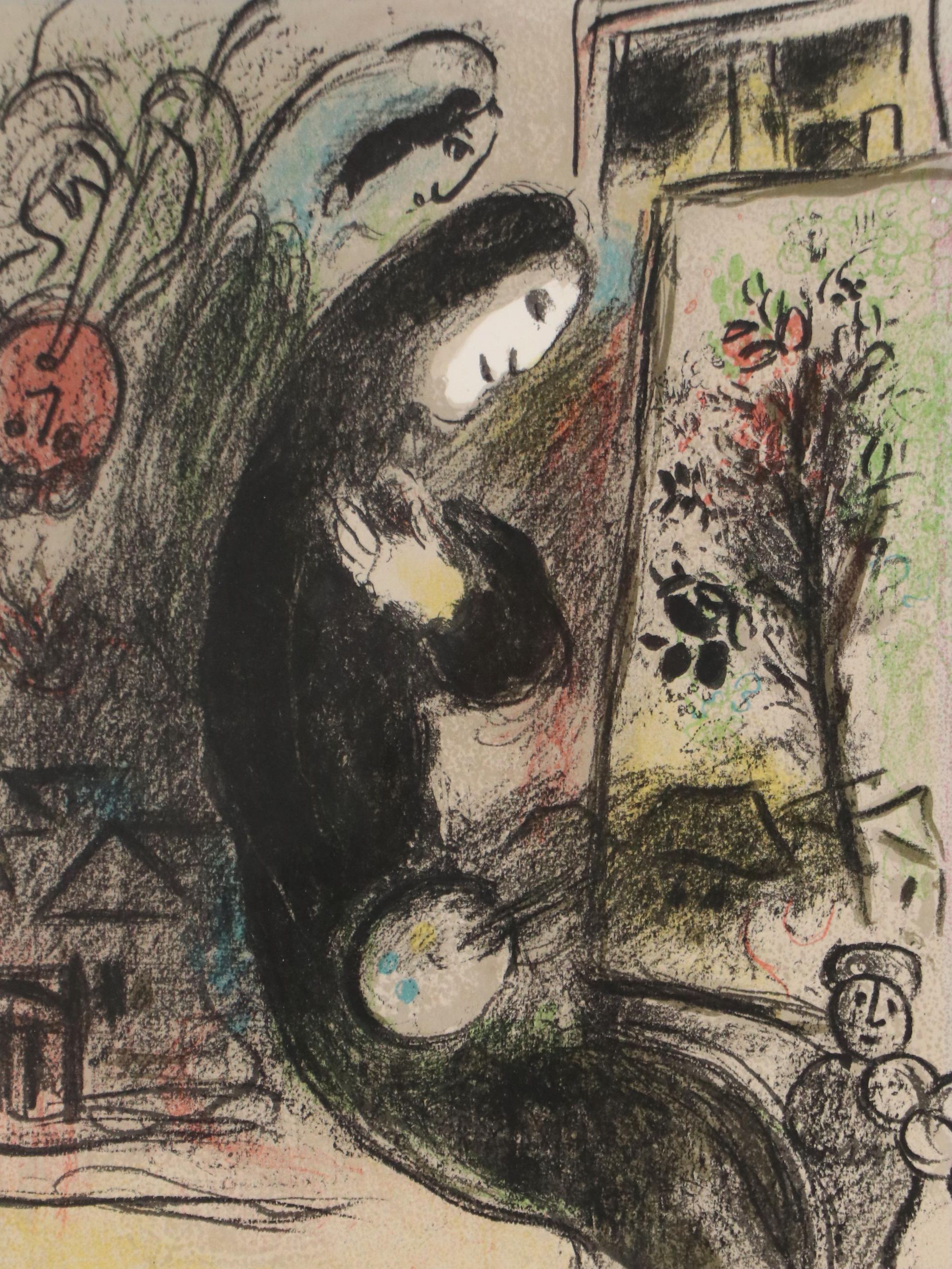 Marc Chagall Lithograph "L'Inspiré," 1963