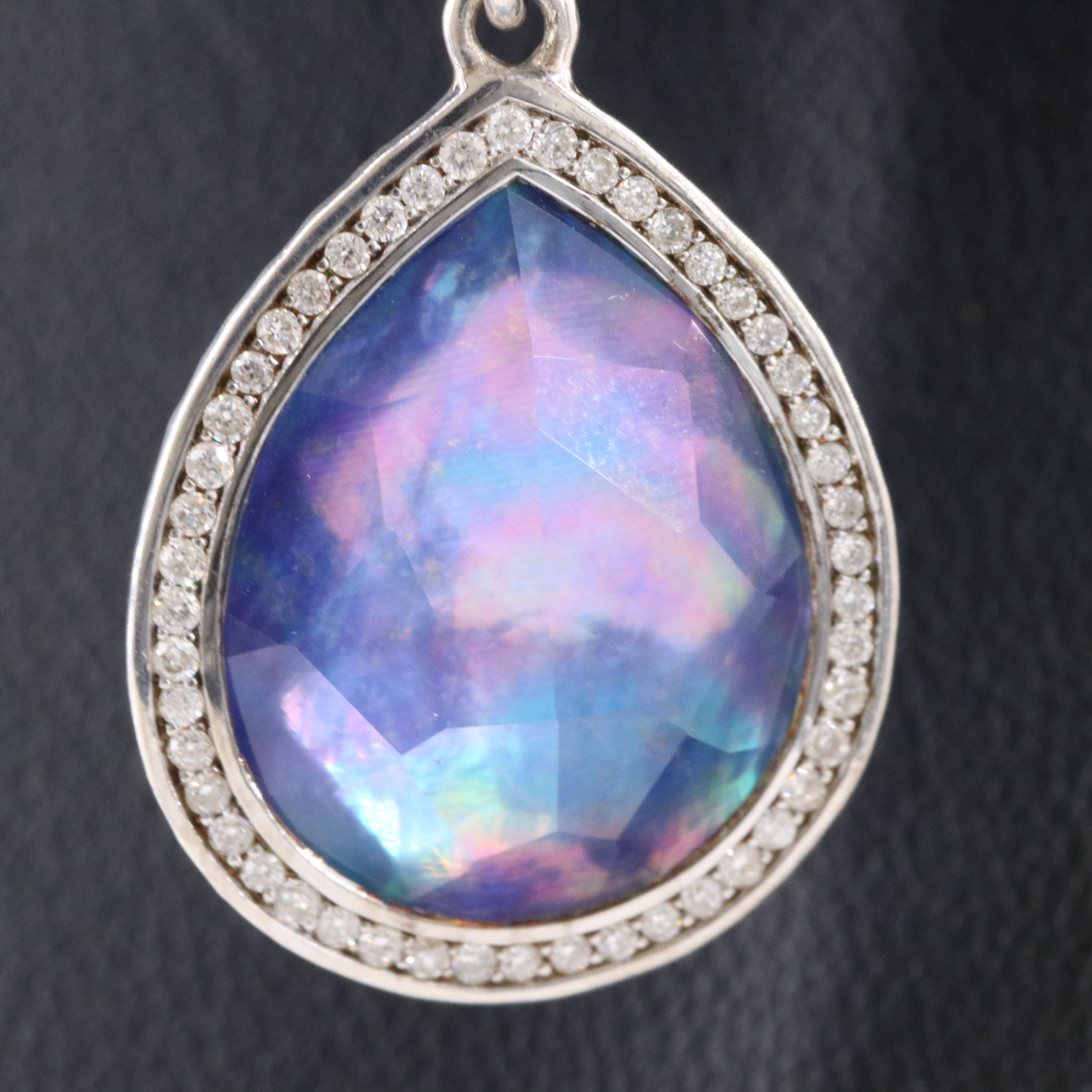 Ippolita Rock Candy Sterling Lapis, Quartz and 0.38 CTW Diamond Earrings